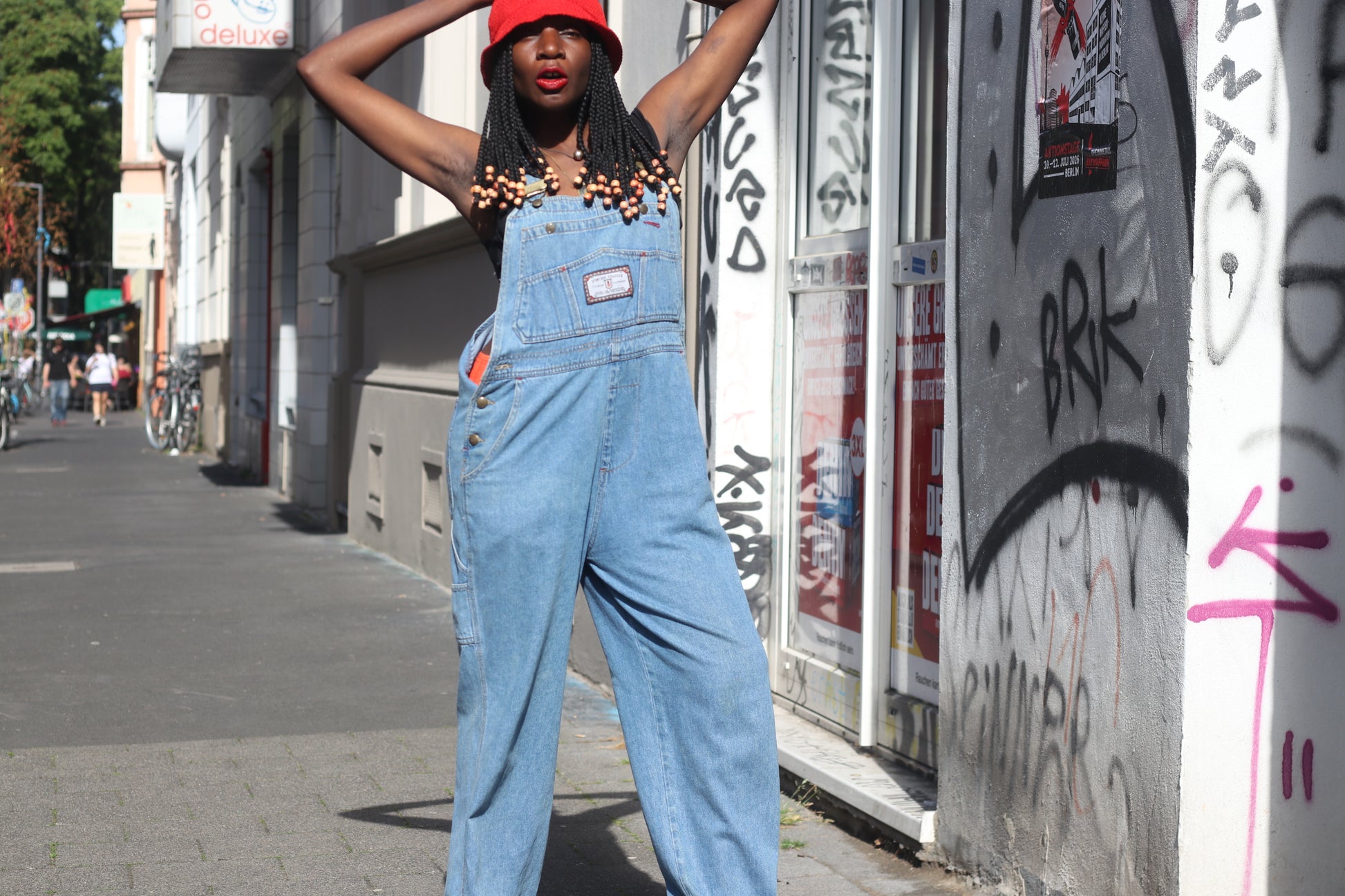 Vintage 90s Denim Overalls Light Wash Blue Jean Dungarees Liberty Big Mac Utility