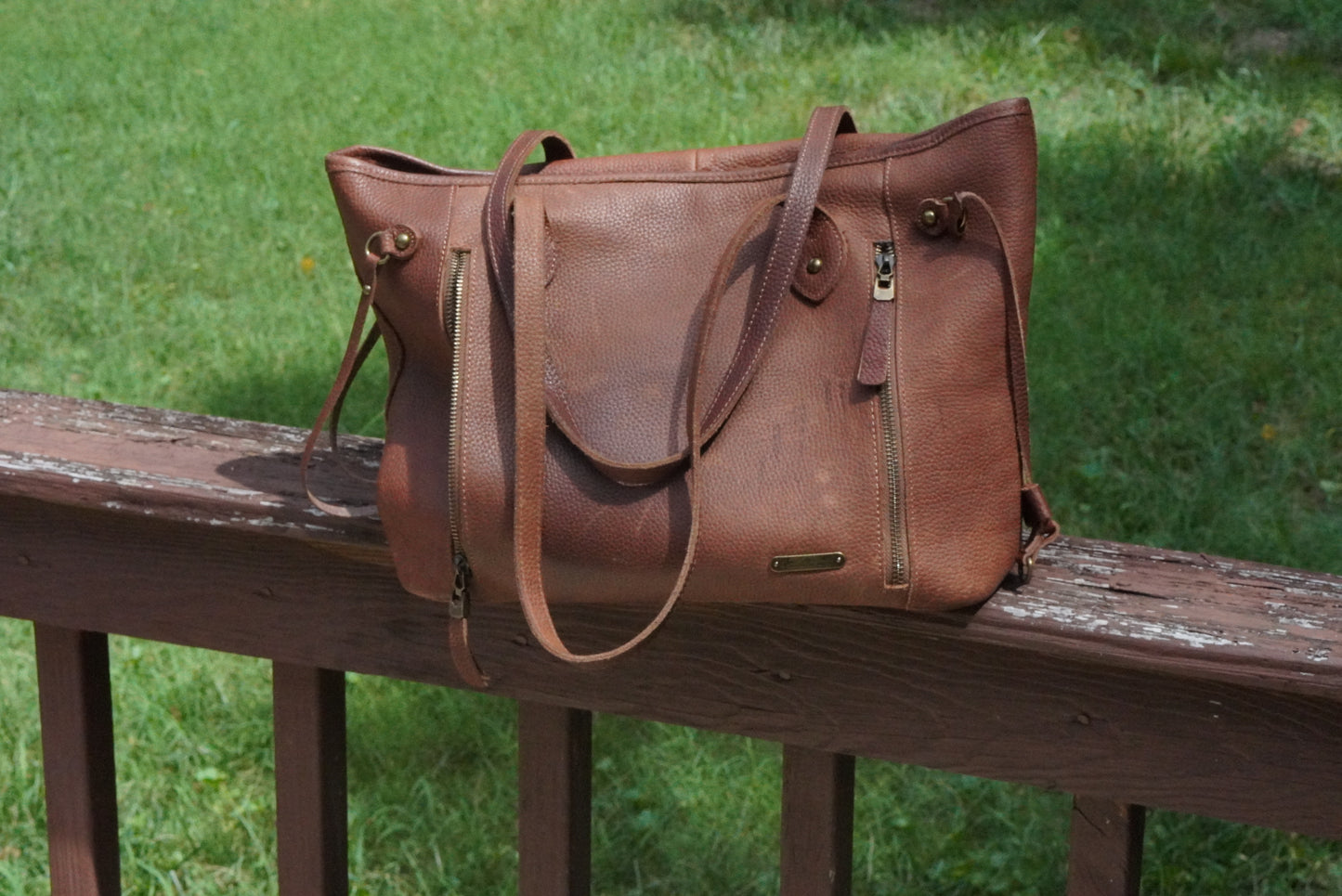 Y2k Vintage Montana West Brown Leather Tote Bag - Western Shoulder Bag
