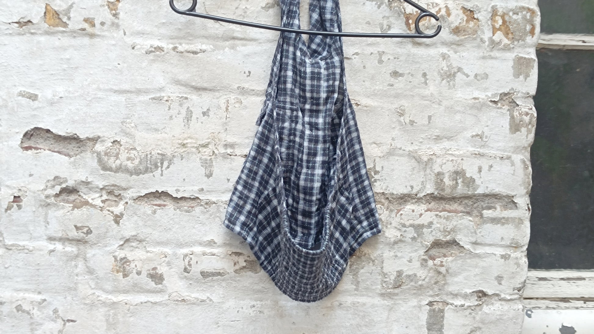 3 Suisses Vintage Halter Top - 90s Y2K Plaid Crop Blouse