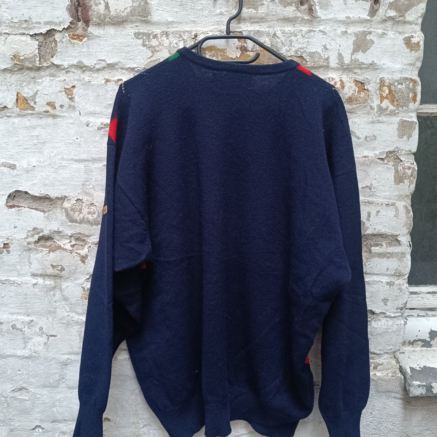Argyle Wool Jumper | Vintage 90s Pringle Scotland Pullover L