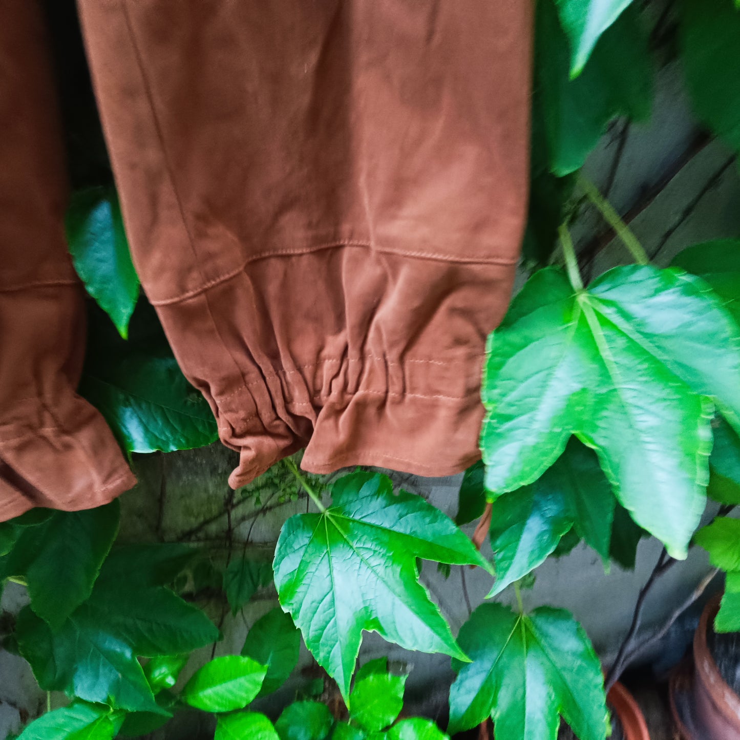 Vintage Y2K Brown Cropped Cargo Trousers - Drawstring Ankle Pants