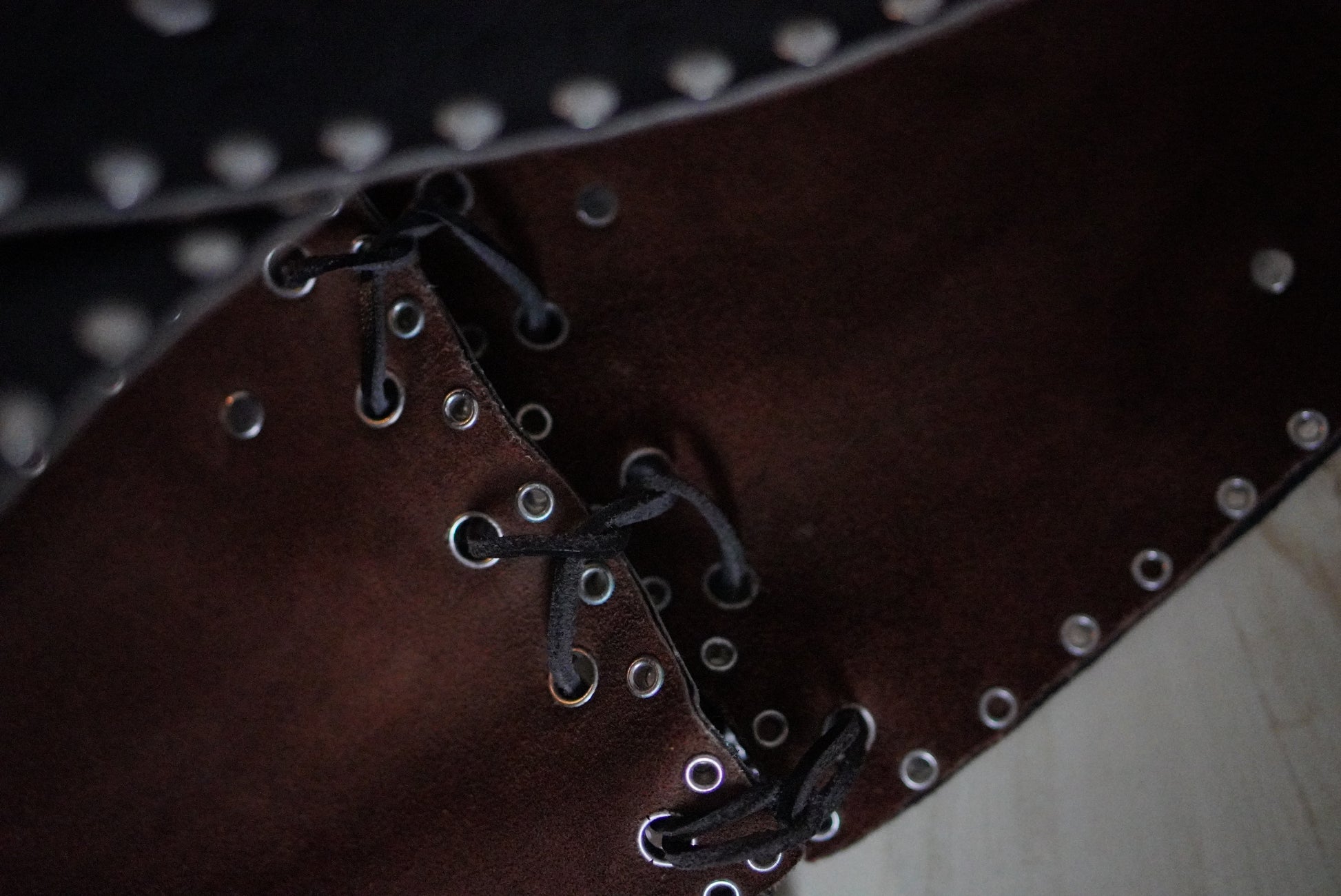 Vintage Leopard Studded Belt - Y2K Western Leather S/M