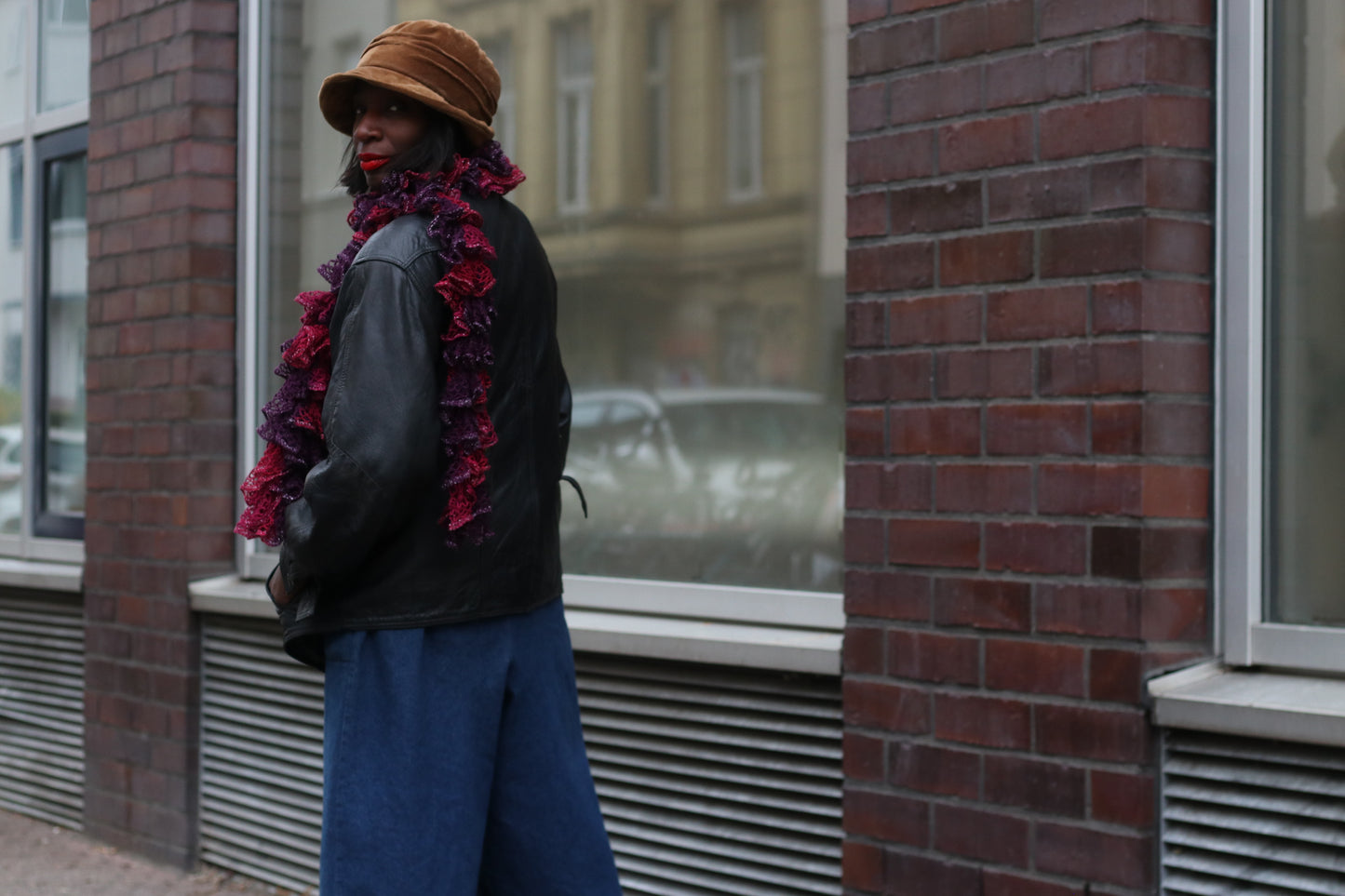 Vintage Velvet Bucket Hat - 90s Brown Cloche