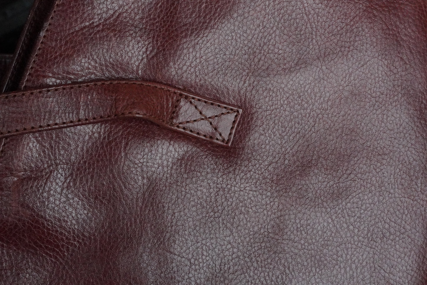 Funbag Vintage 90s Cognac Leather Tote Bag - Brown Shoulder Shopper