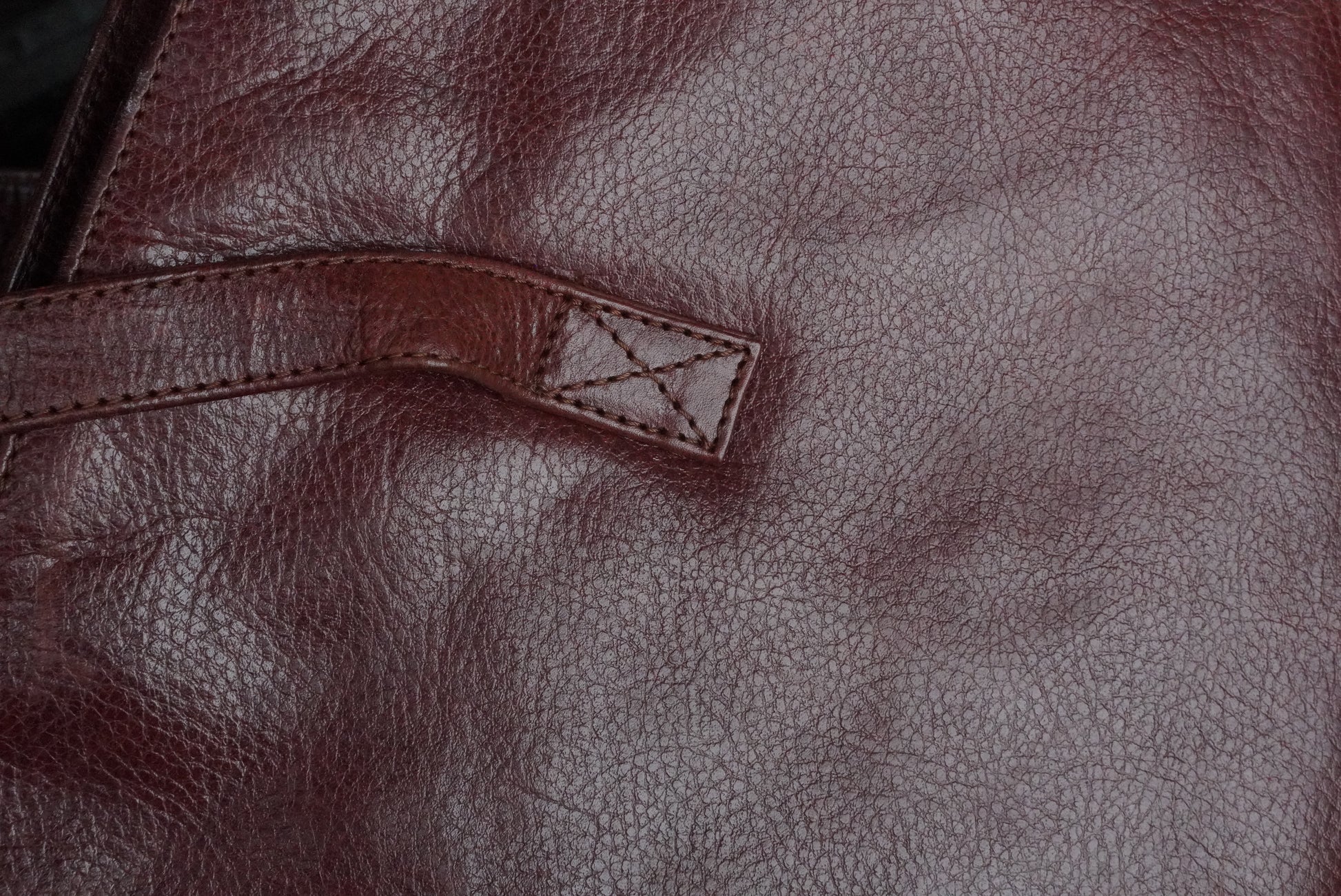 Funbag Vintage 90s Cognac Leather Tote Bag - Brown Shoulder Shopper