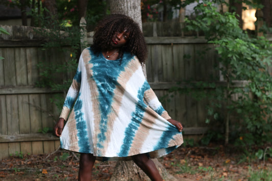 Show Me Your Mumu Mellow Tie Dye Tunic Top - Vintage 2010s Boho Dress