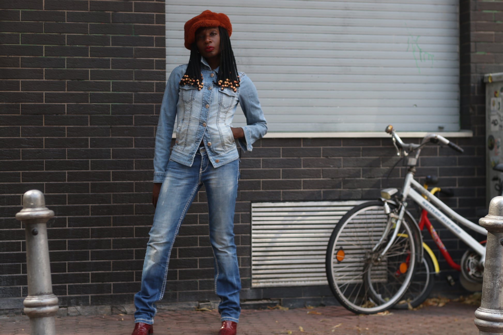 Esprit Vintage 90s Denim Jacket - Light Wash Fitted Jean Jacket