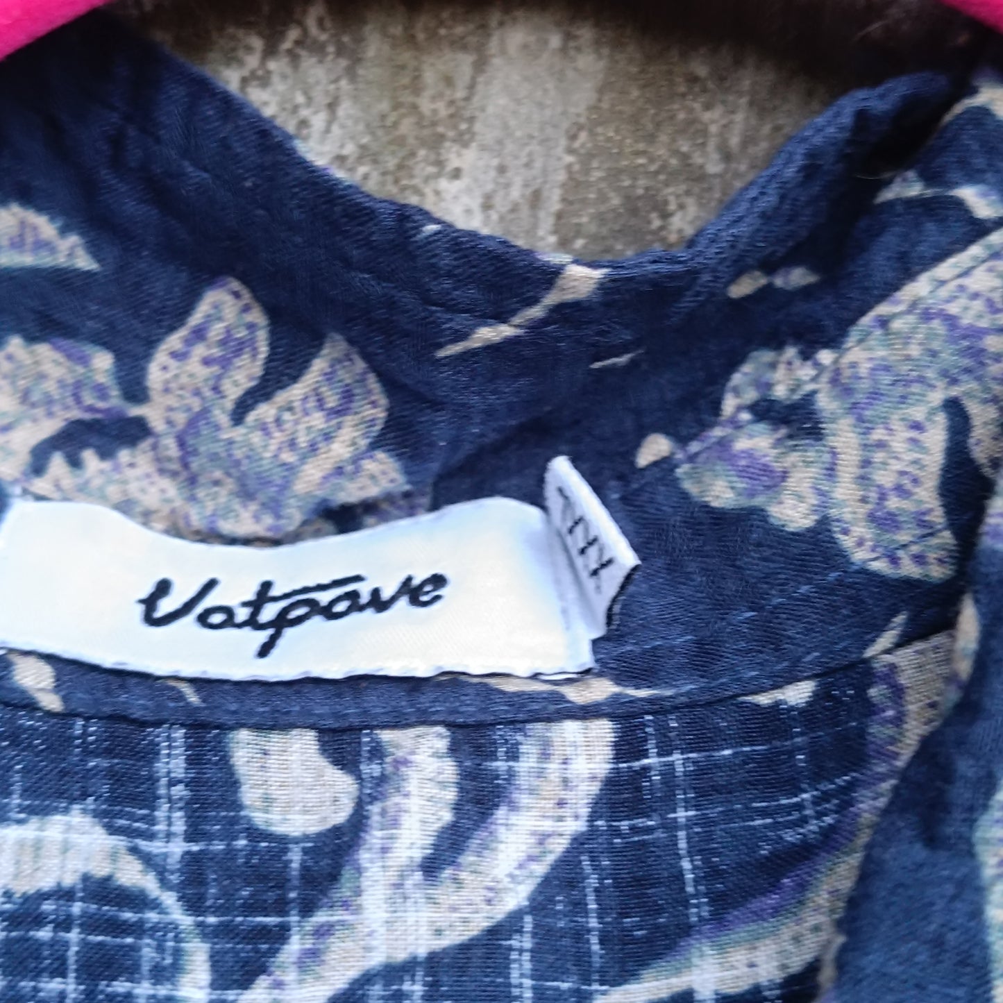 Votprove Blue Floral Short Sleeve Button Shirt - Size XXL