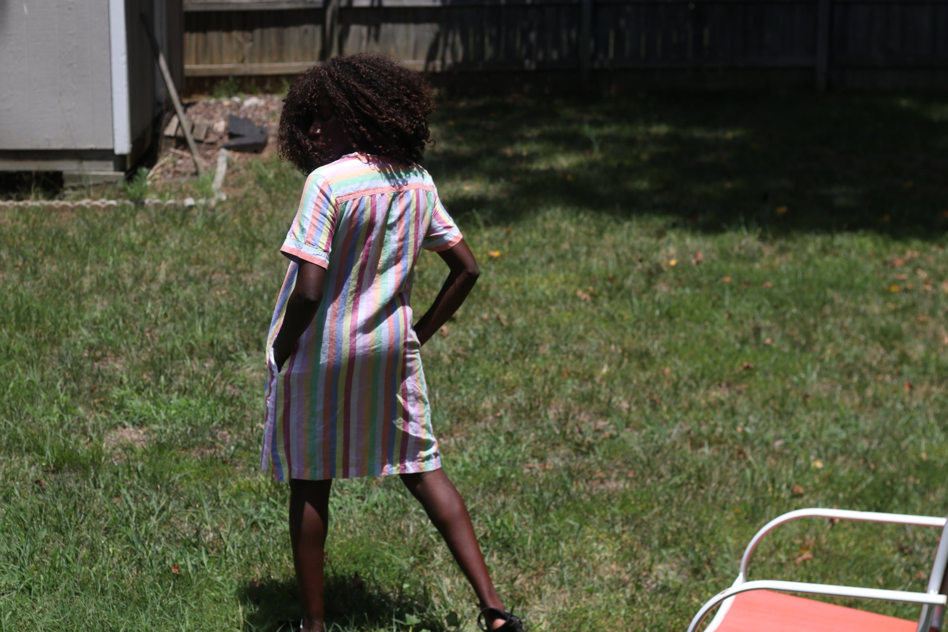Vintage Y2K J Crew Pastel Stripe Cotton Tunic Dress - Summer Mini