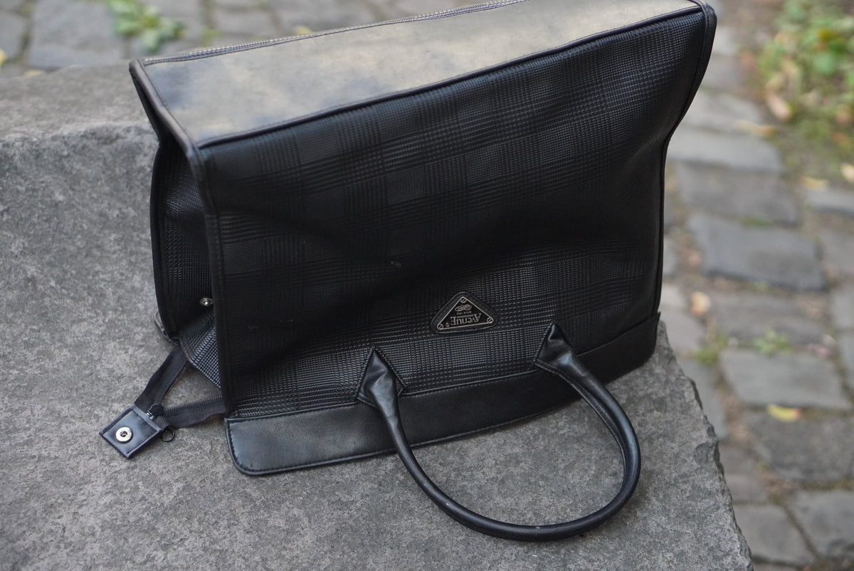  Vintage 90s Houndstooth Tote Bag - Avenue Structured Handbag