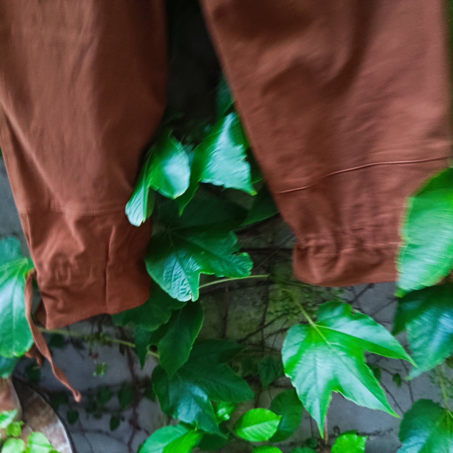 Vintage Y2K Brown Cropped Cargo Trousers - Drawstring Ankle Pants