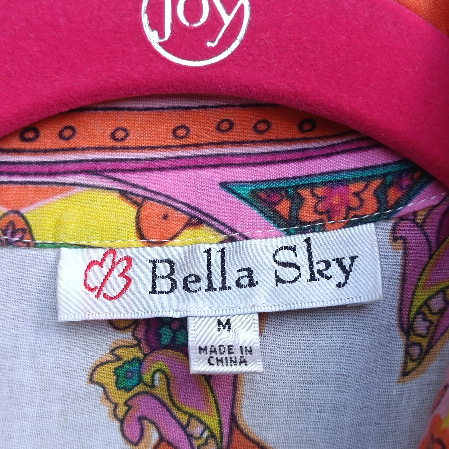 Bella Sky 70s Style Paisley Cotton Shirt