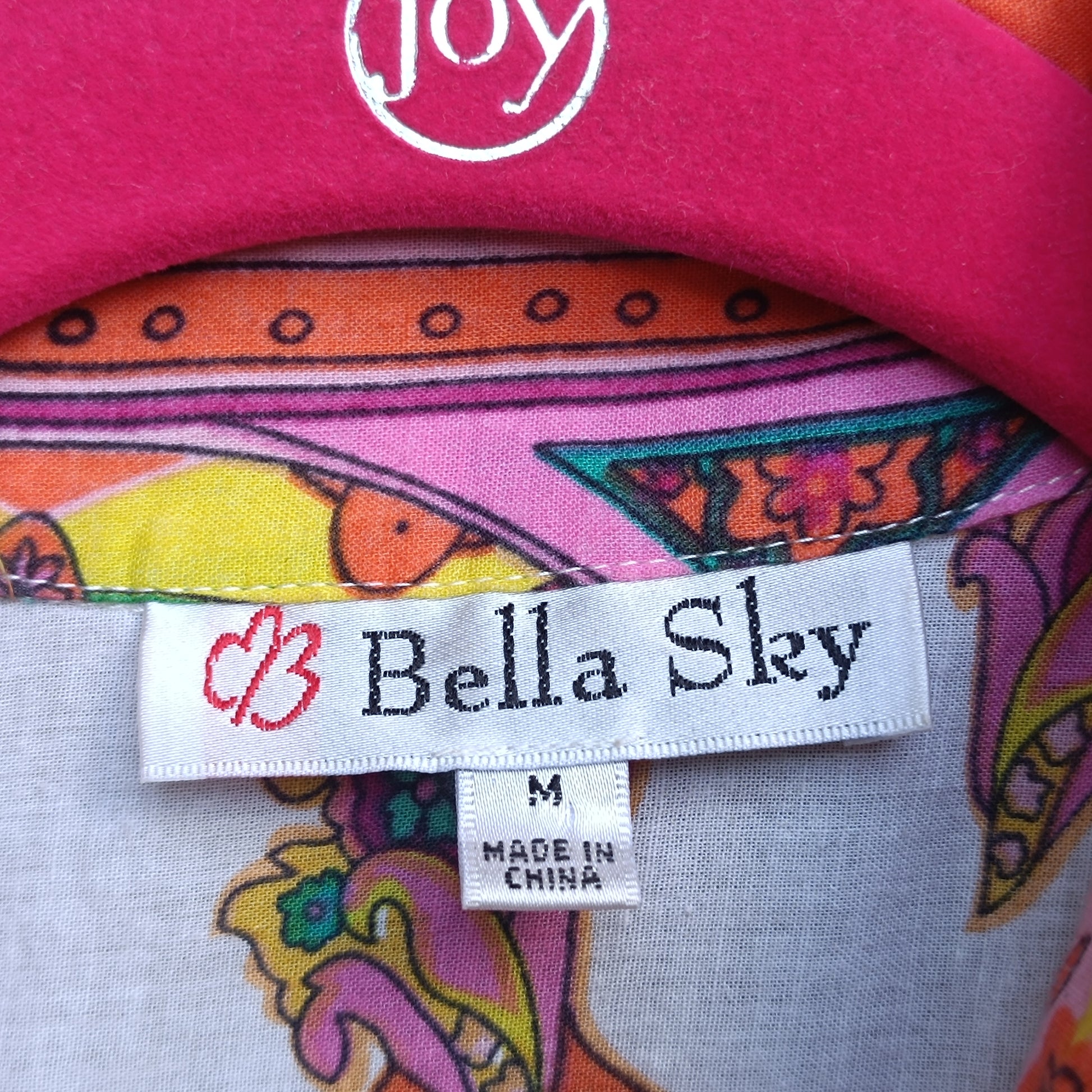 Bella Sky 70s Style Paisley Cotton Shirt