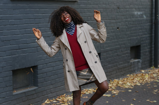 Trench Coat Vintage Y2K Beige Double Breasted Jacket | Size S EU 36