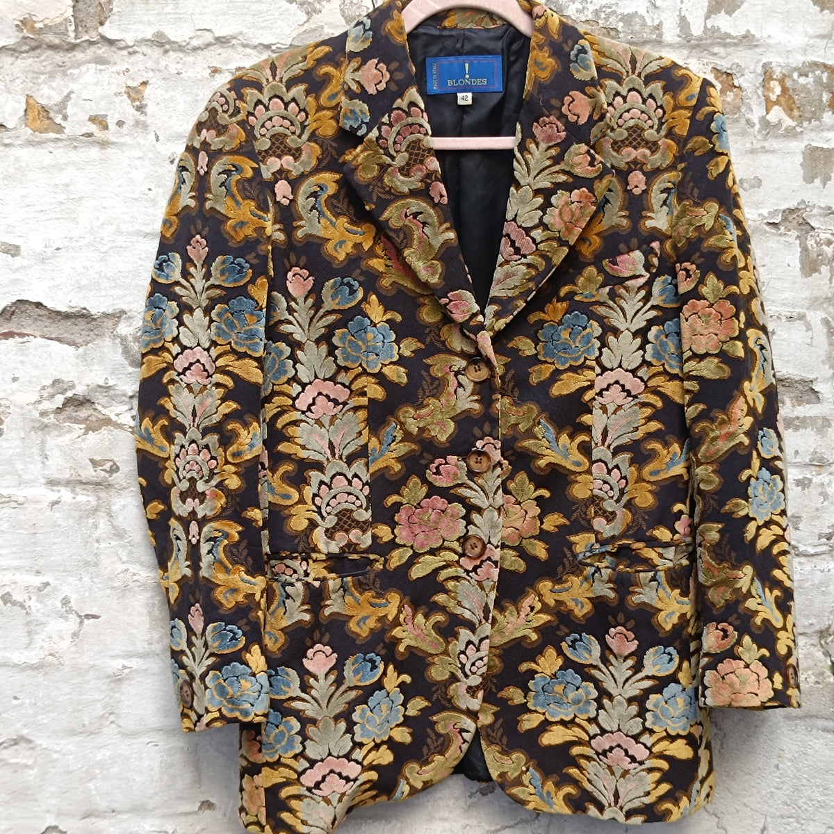 Blondes Italy floral tapestry blazer, size 42