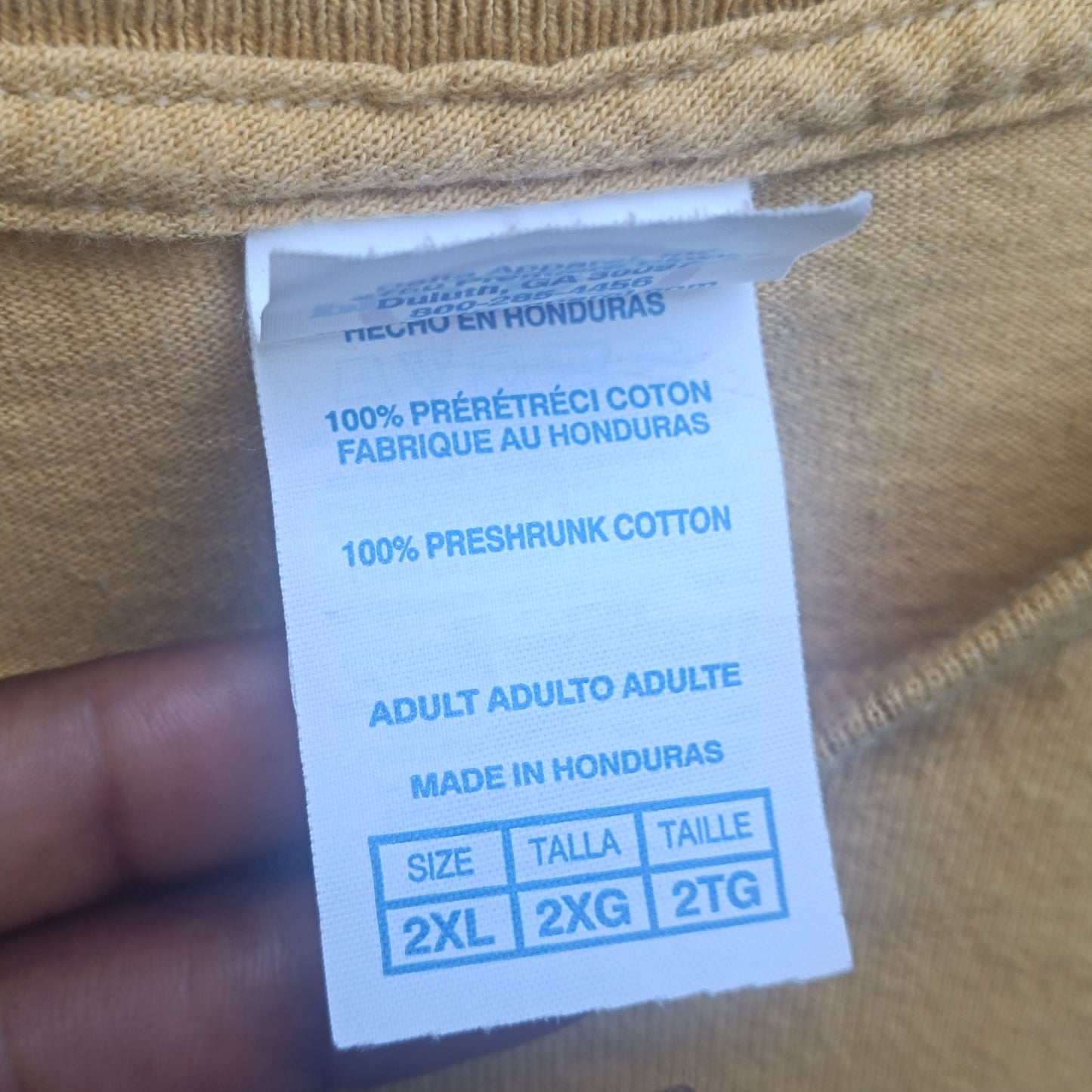 Vintage Delta San Juan Puerto Rico Graphic Tee - Oversized Mustard 2XL