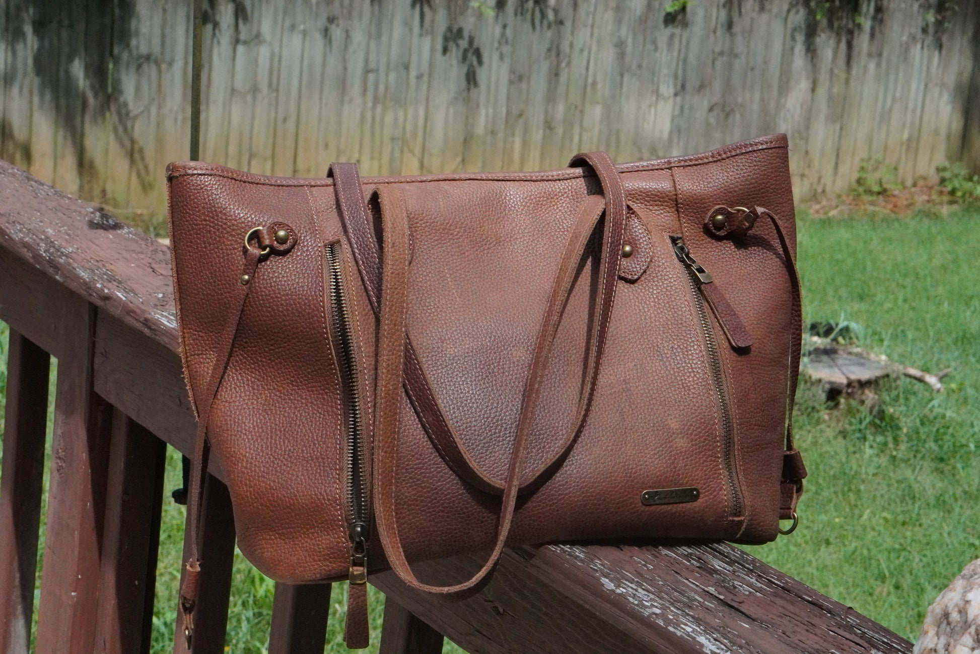 Y2k Vintage Montana West Brown Leather Tote Bag - Western Shoulder Bag