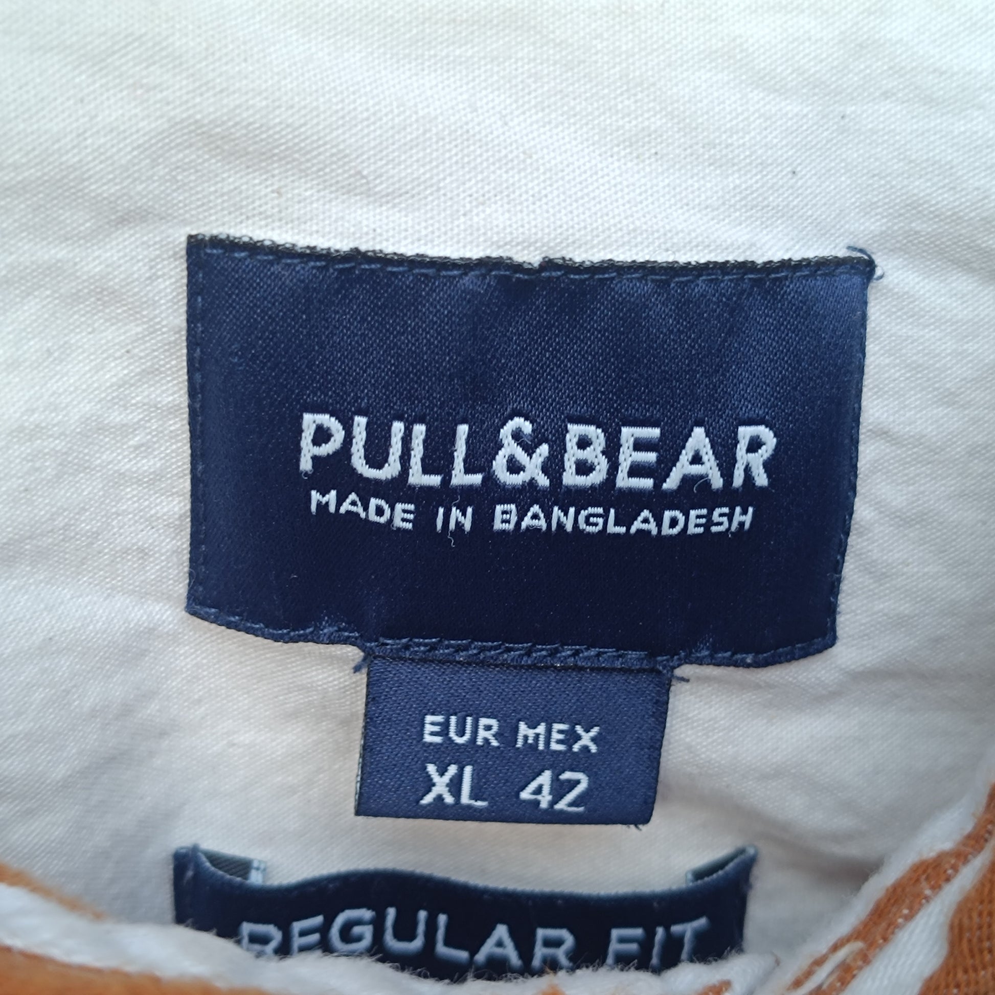 Pull and Bear Vintage y2k Brown Striped Cotton Button Down Shirt