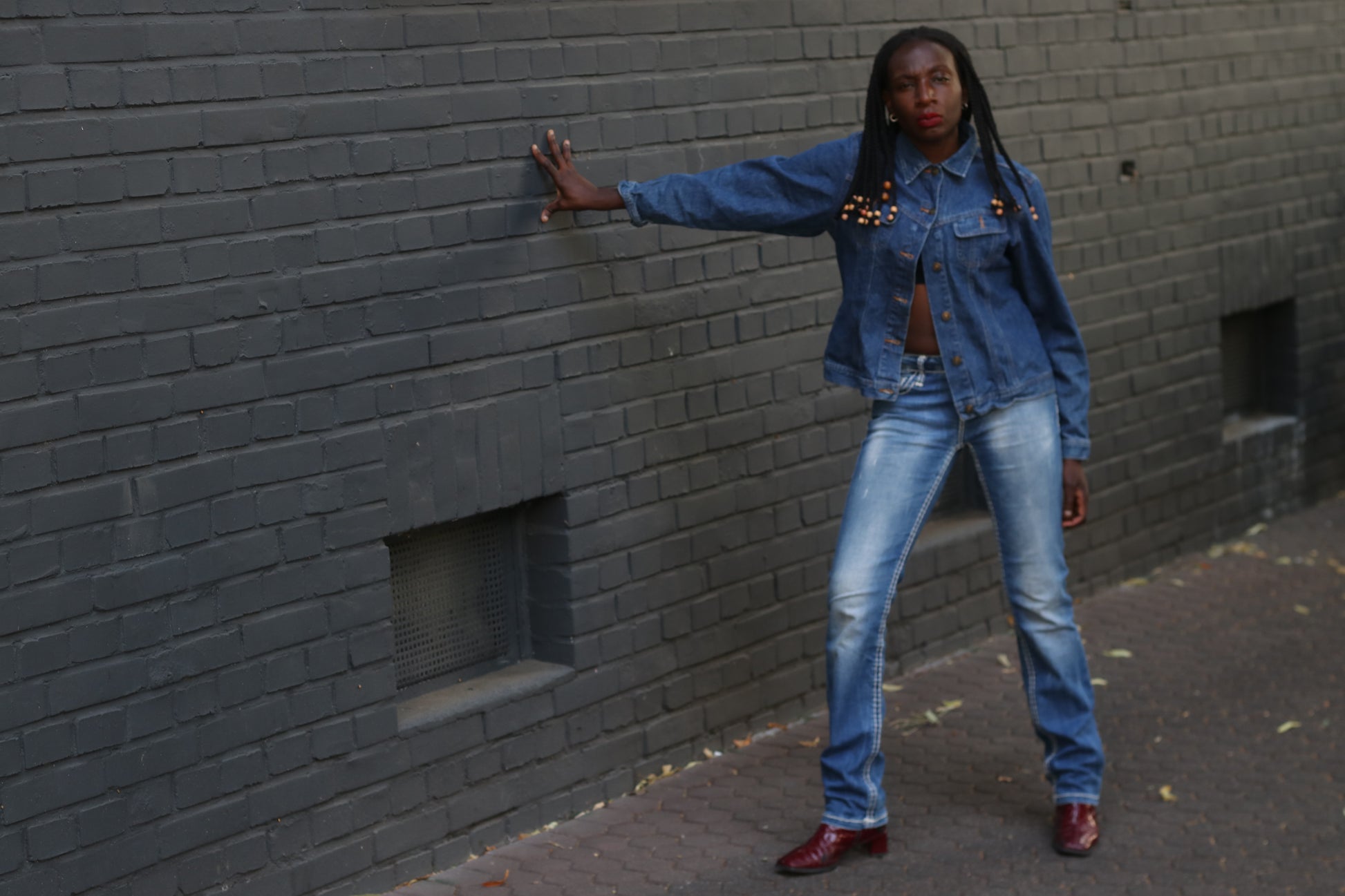Cipo & Baxx Vintage 2000s Y2K Low Rise Thick Stitch Blue Jeans