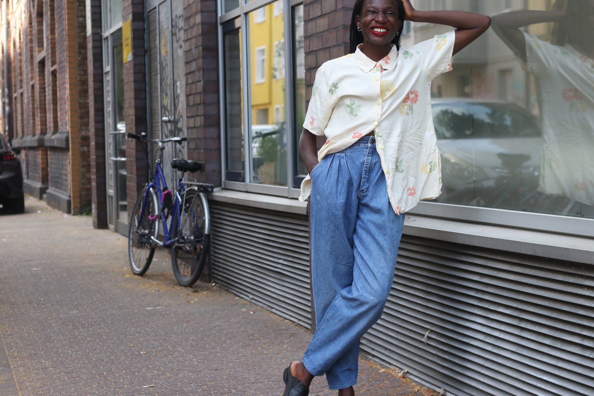 Rosella Vintage Floral Blouse Made in England Retro 70s Short Sleeve Sun Shirt