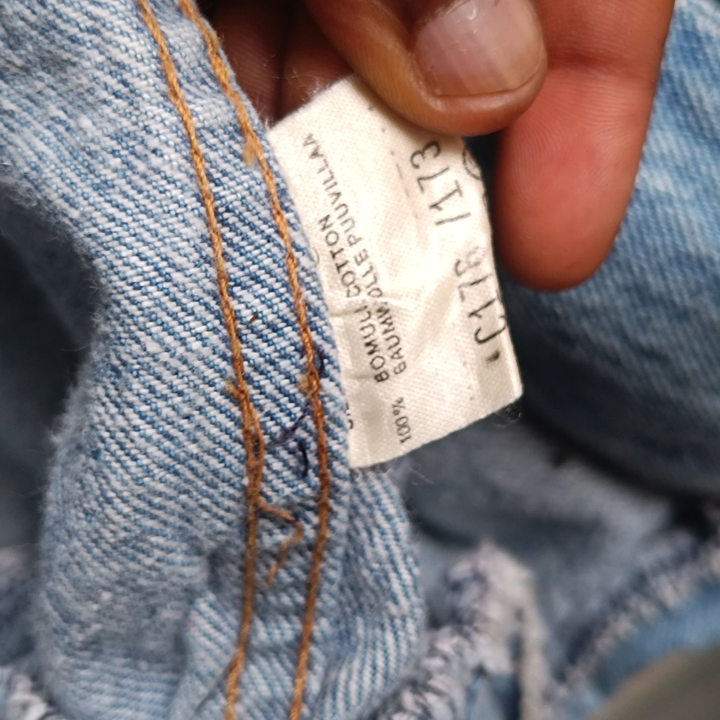 Vintage 90s Oversized Denim Jacket - Light Wash Bomber Trucker
