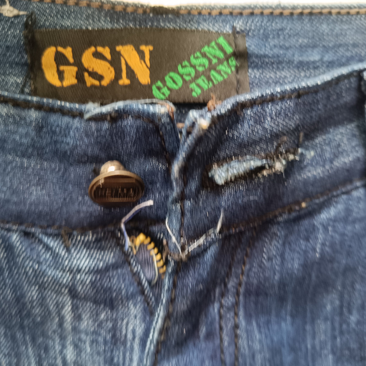 Y2K Spider Jeans | 2000s Blue Denim Pants XS 34