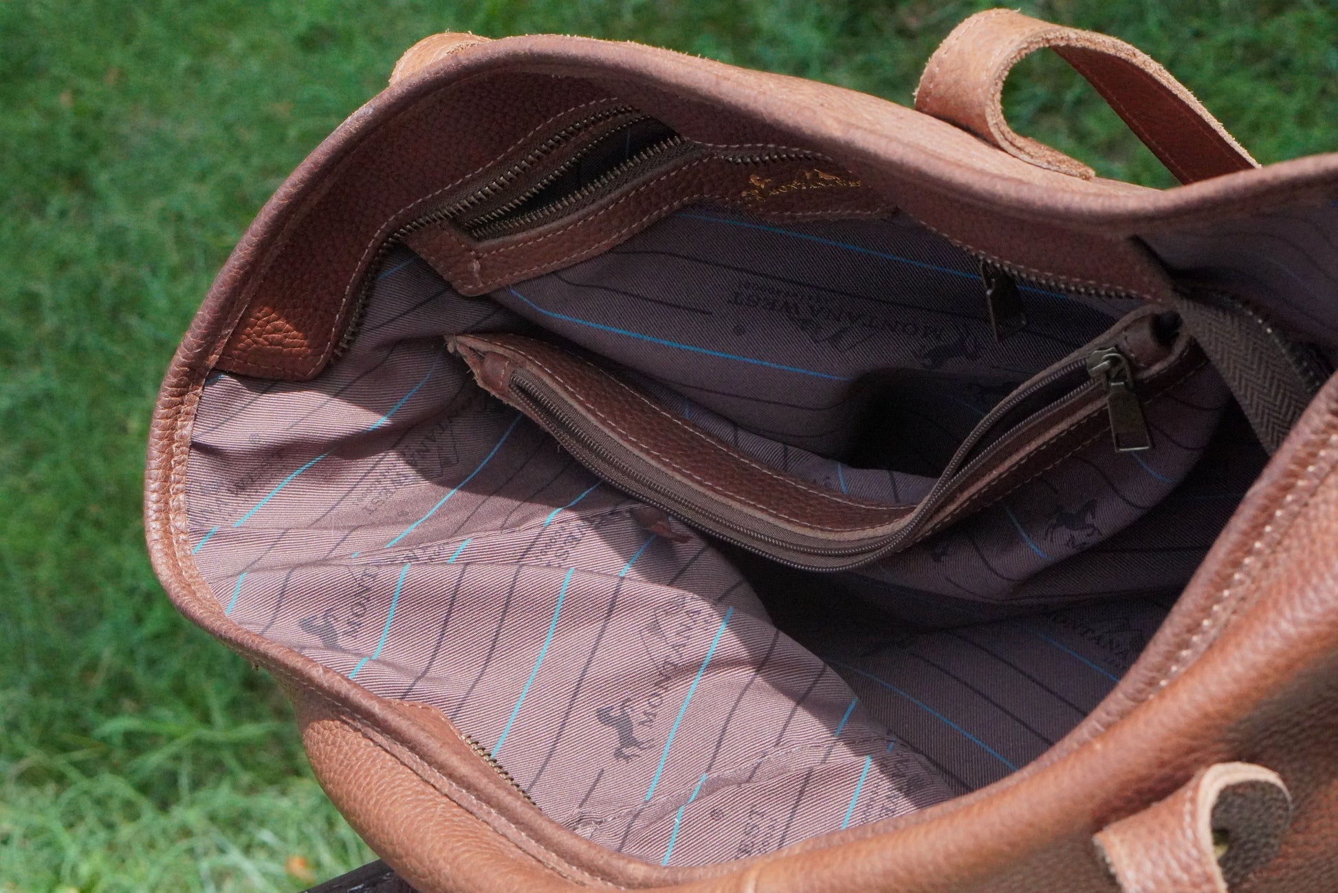 Y2k Vintage Montana West Brown Leather Tote Bag - Western Shoulder Bag