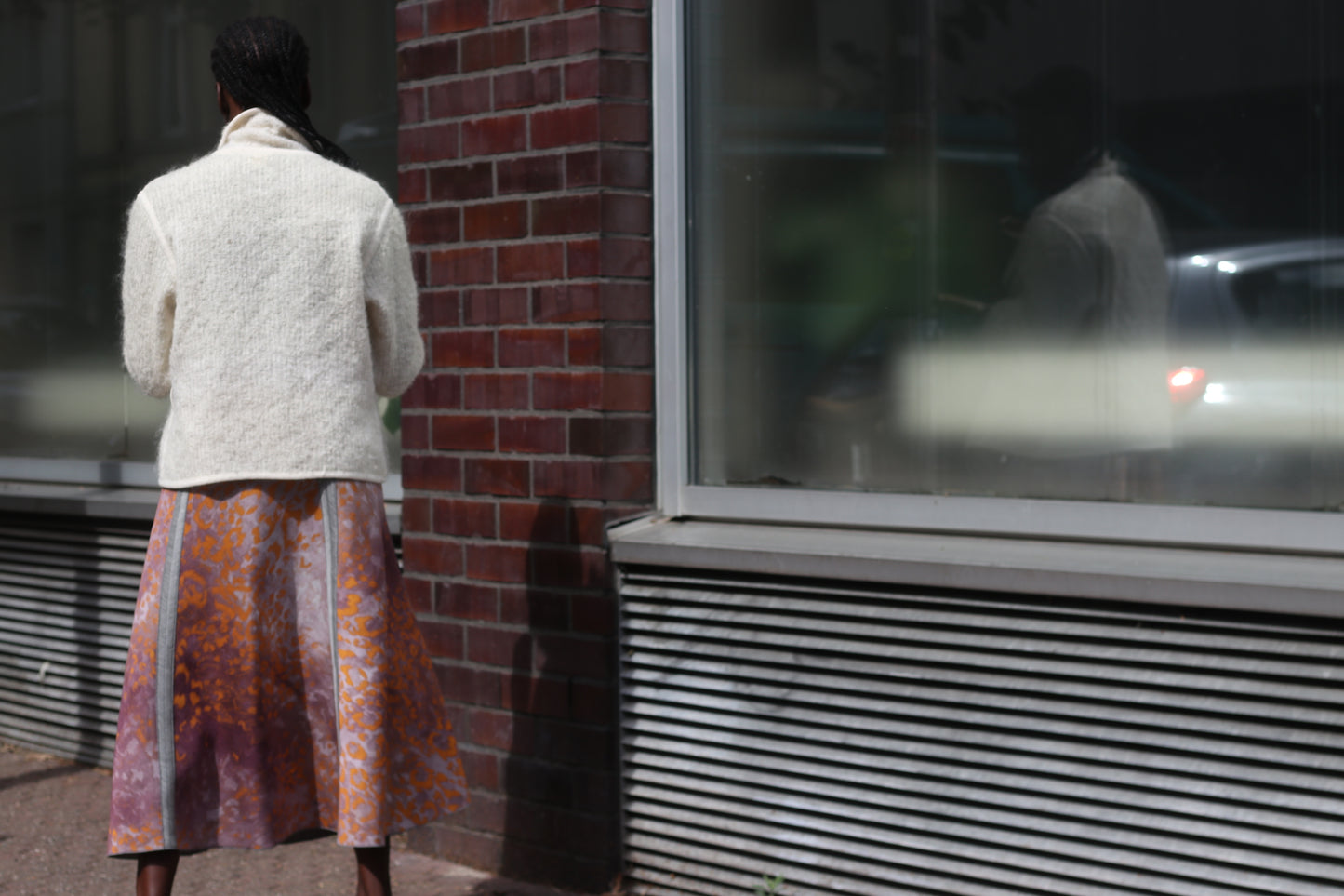 JOBIS Vintage Mohair Wool Jacket - 80s Cream Knit Cardigan Blazer