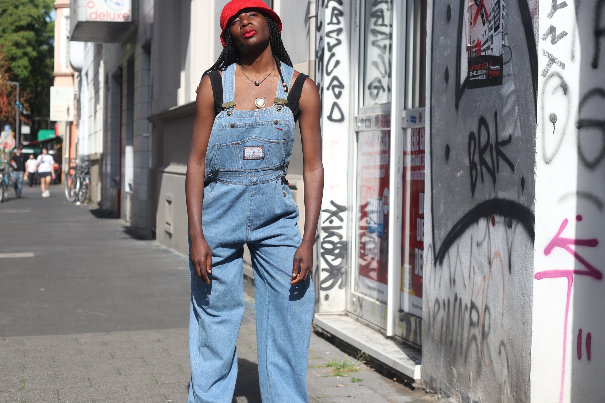 Vintage 90s Denim Overalls Light Wash Blue Jean Dungarees Liberty Big Mac Utility