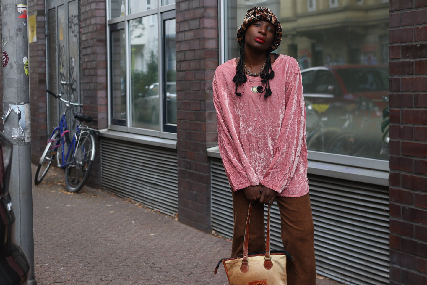 Crushed Velvet Top | Vintage Y2K Dusky Pink Long Sleeve Shirt | XLT