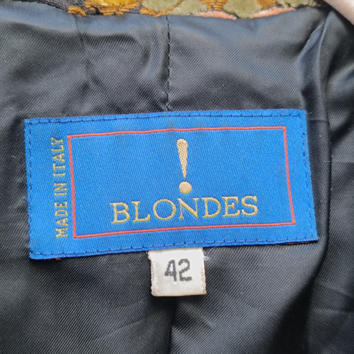 Blondes Italy floral tapestry blazer, size 42