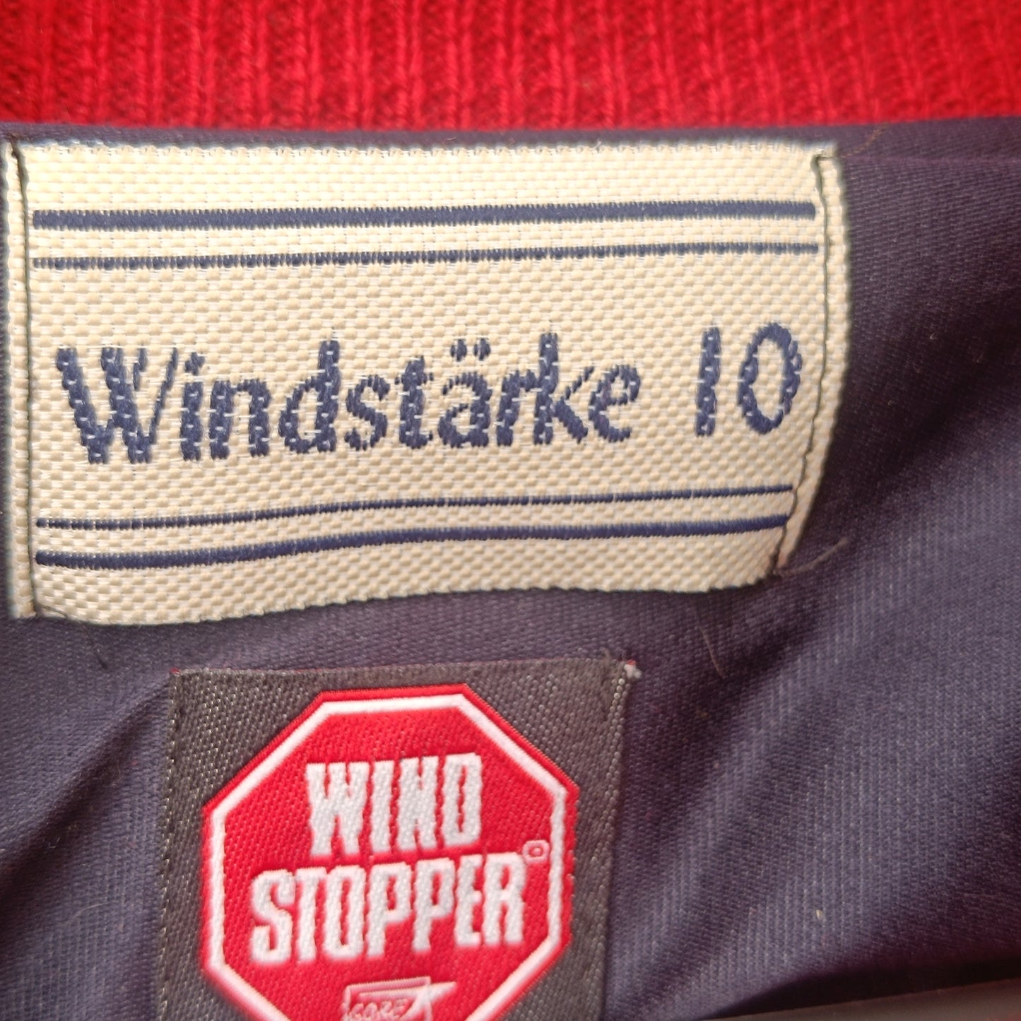 Merino Wool Sweater - Vintage Red Cable Knit Quarter Zip Jumper  L
