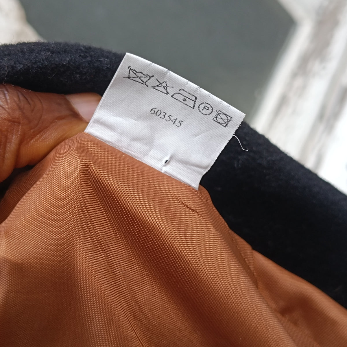 Vintage Wool Cashmere Overcoat | 90s Minimalist Black Long Coat M