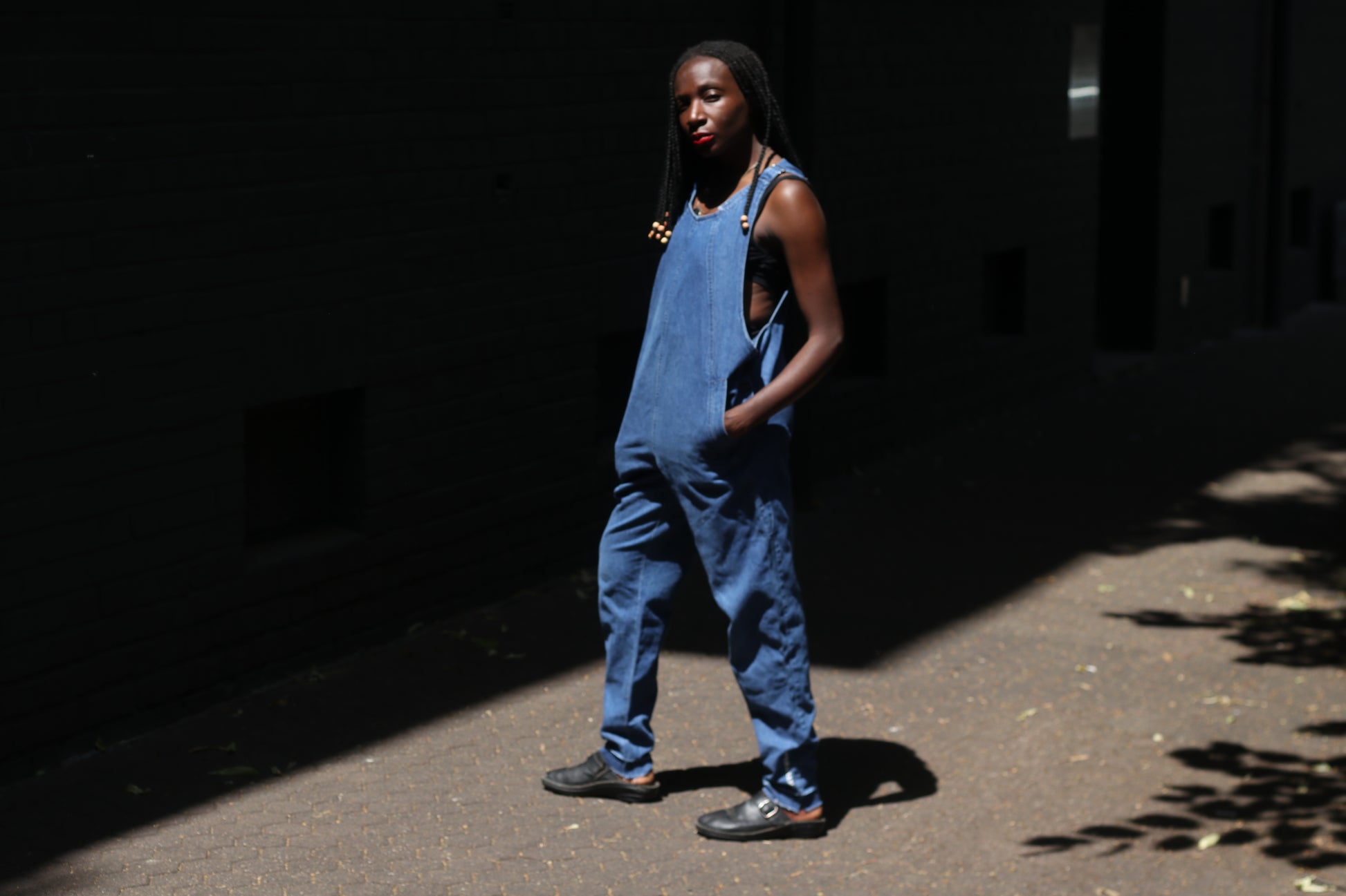 Vintage 80s Denim Jumpsuit Sleeveless Blue Jean Overalls 1980s One Piece Utility