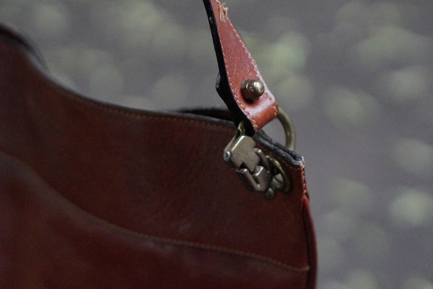 Vintage Etienne Aigner Brown Leather Shoulder Bag 1970s Boho Crossbody Purse