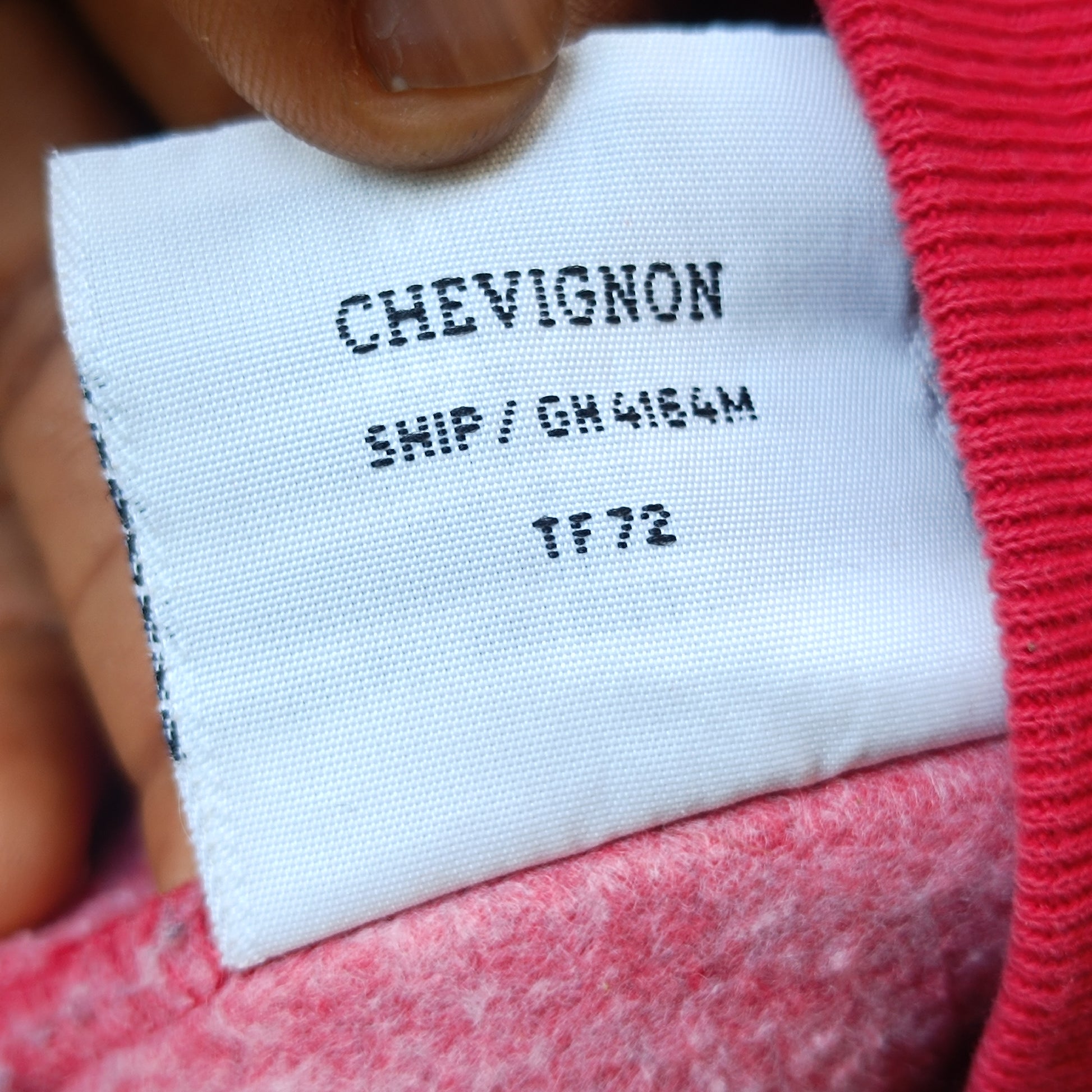 Vintage Chevignon Sweatshirt - 90s Red Graphic Crewneck Jumper