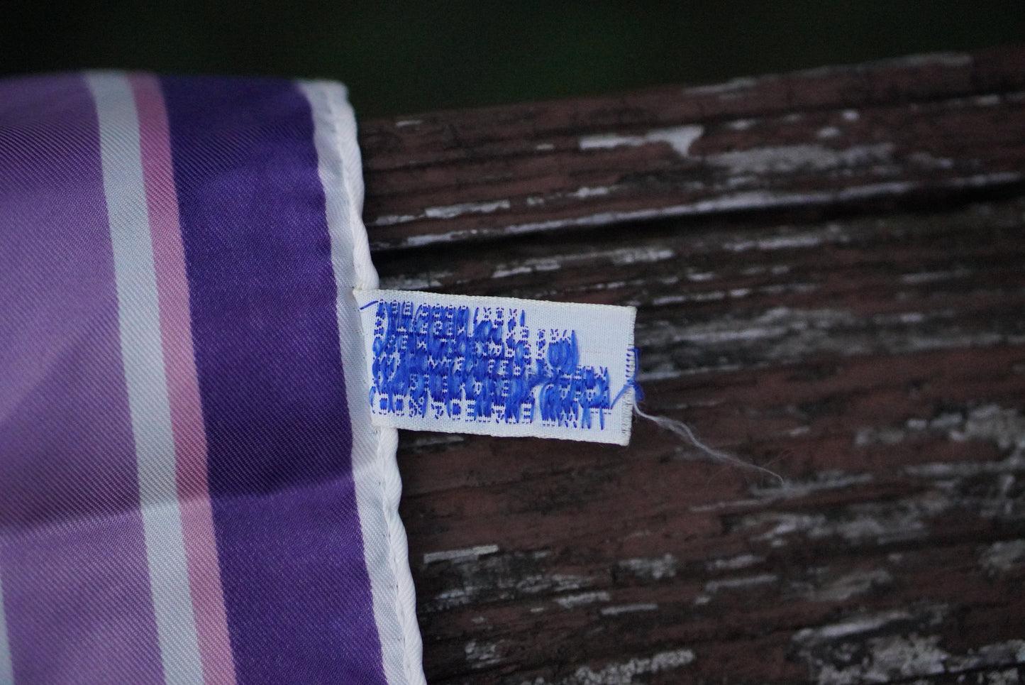 1970s Purple Floral Neck Scarf Made in Japan – Acetate Twill Vintage