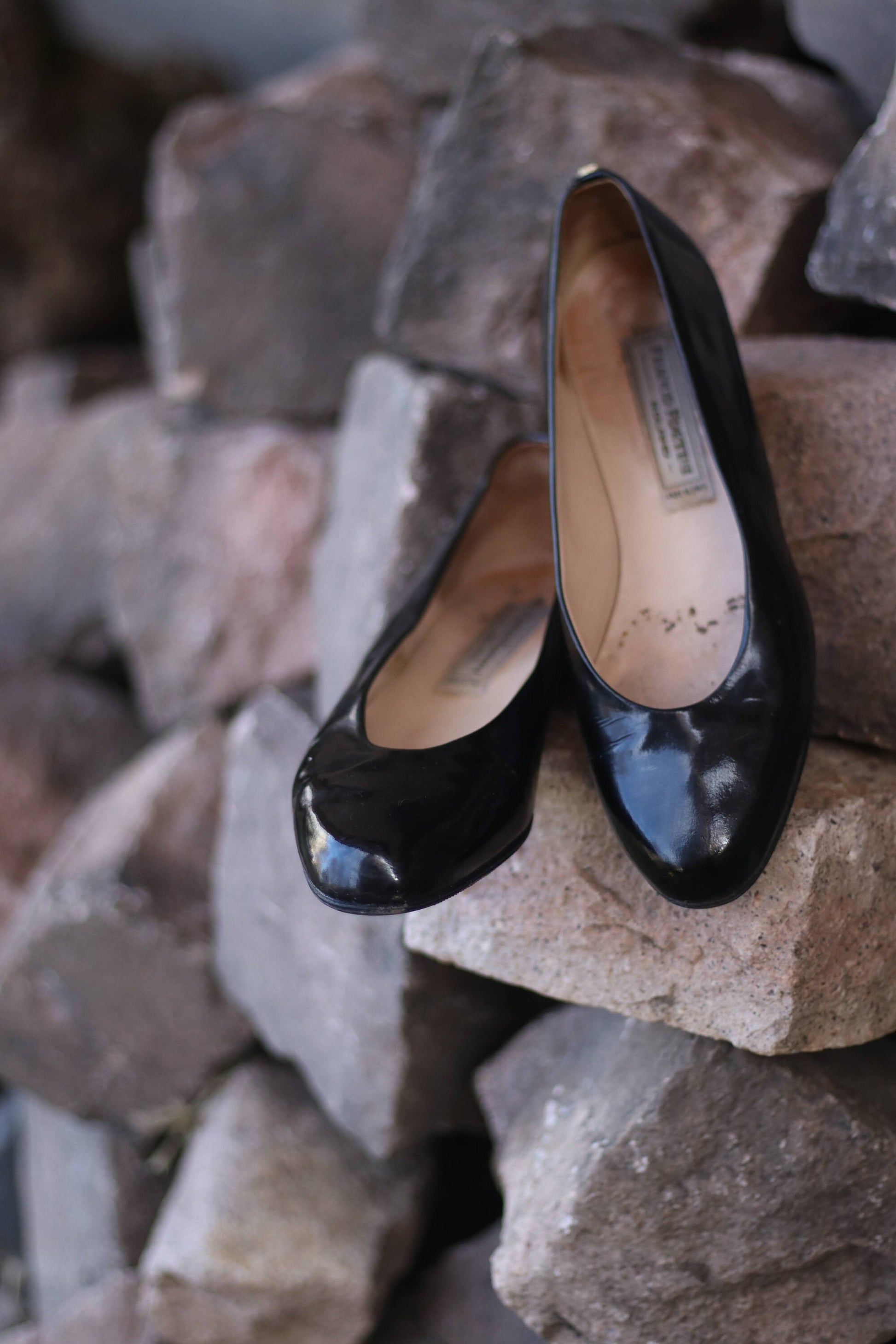 80s Franco Fortini Ballerinas| Vintage Black Flats |Minimalist feminine capsule wardrobe shoew
