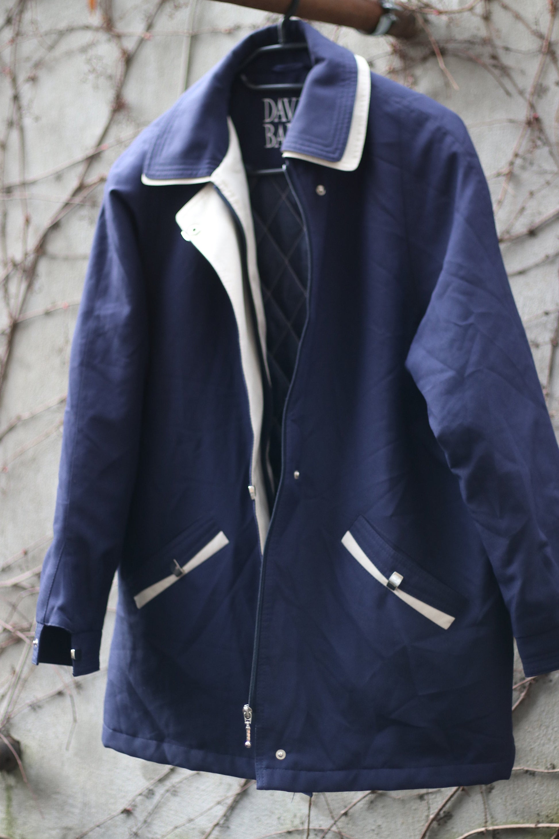 Unisex Vintage David Barry Coat Size Small Medium or Large Sporty Chic Spring coat