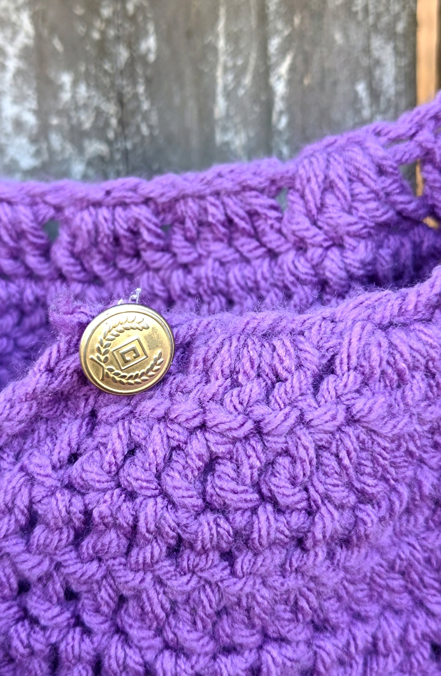 90s Handmade Knitted EMO Top| Vintage Bohemian Ombre Purple Summer Design.