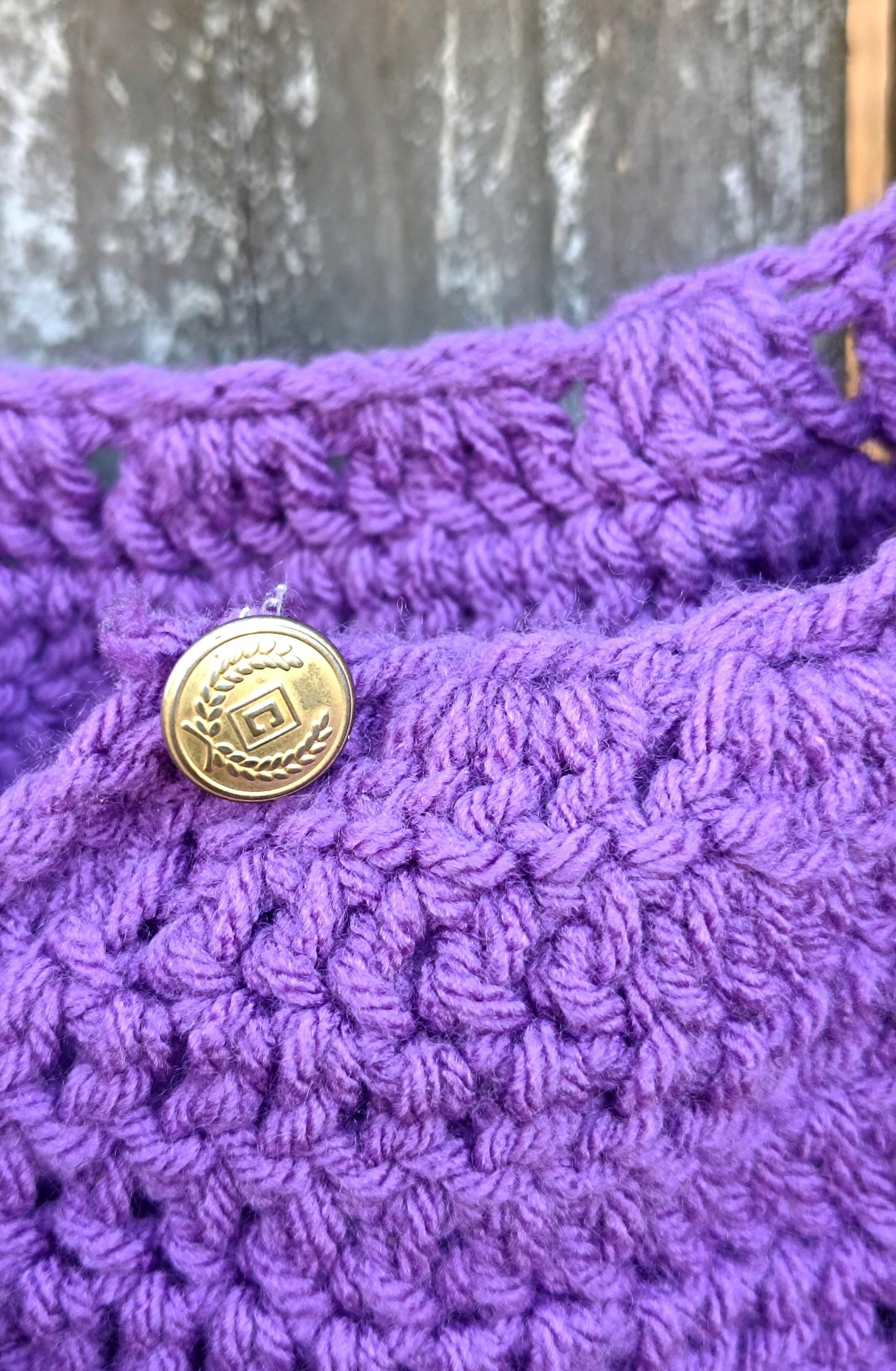 90s Handmade Knitted EMO Top| Vintage Bohemian Ombre Purple Summer Design.