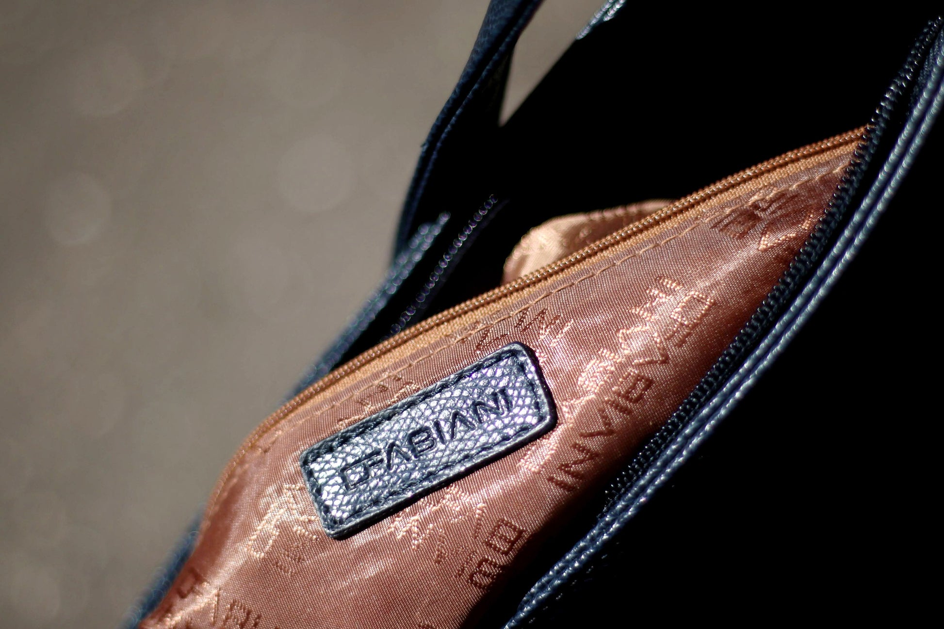 y2k Fabiani Handbag | Women's Vintage Minimalist Navy Shoulder bag | Capusule Wardrobe Mini Blue Bag