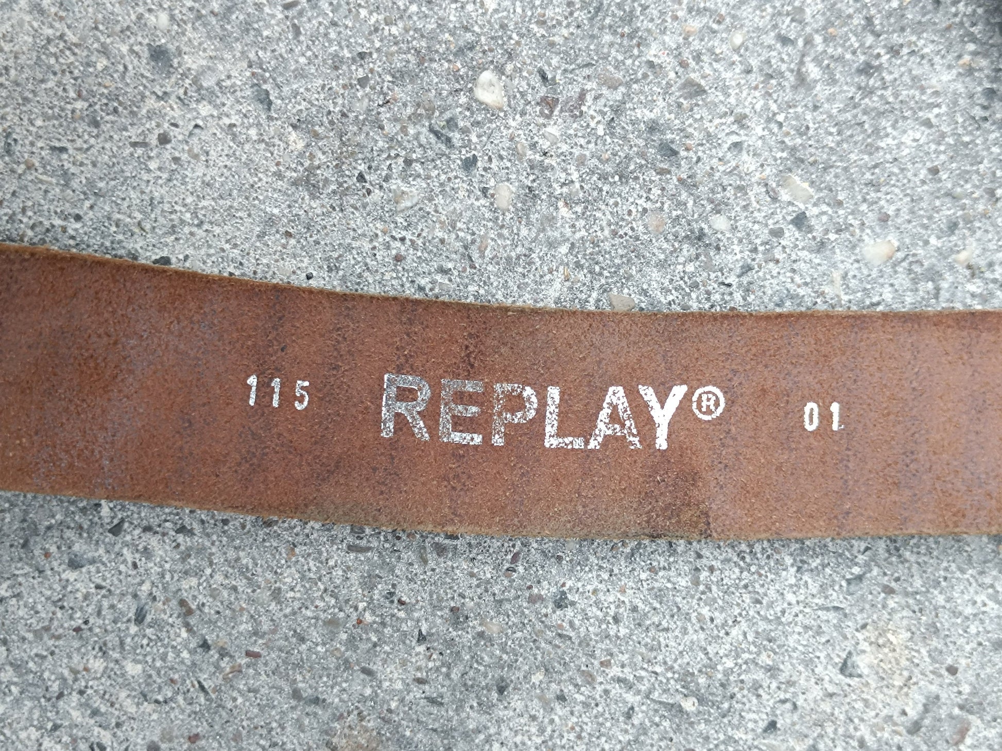 90s Replay Belt| Vintage Brown Leather Belt| Unisex Tough Luxe Leather Belt| Americana Boho Cowgirl