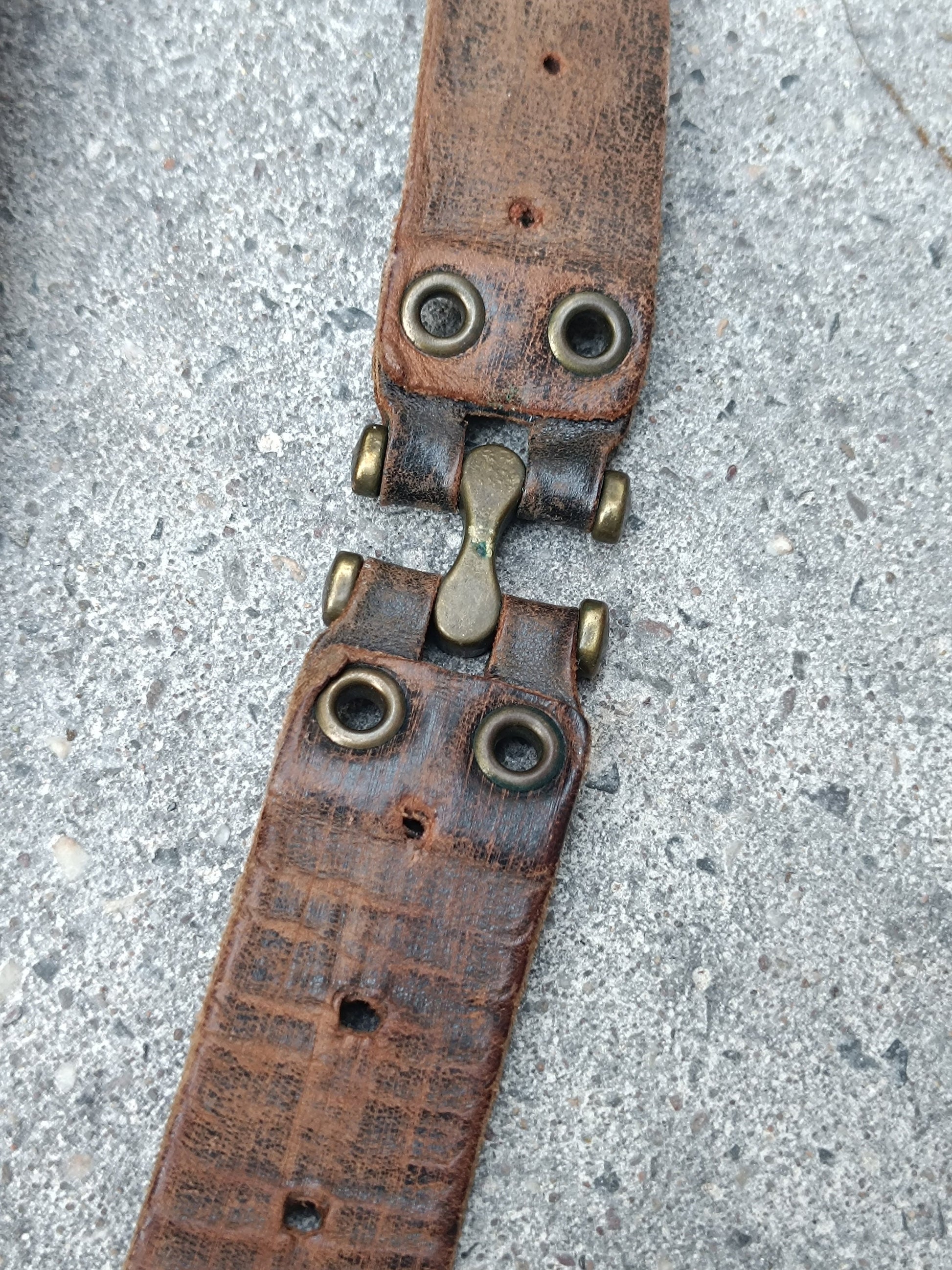 90s Replay Belt| Vintage Brown Leather Belt| Unisex Tough Luxe Leather Belt| Americana Boho Cowgirl