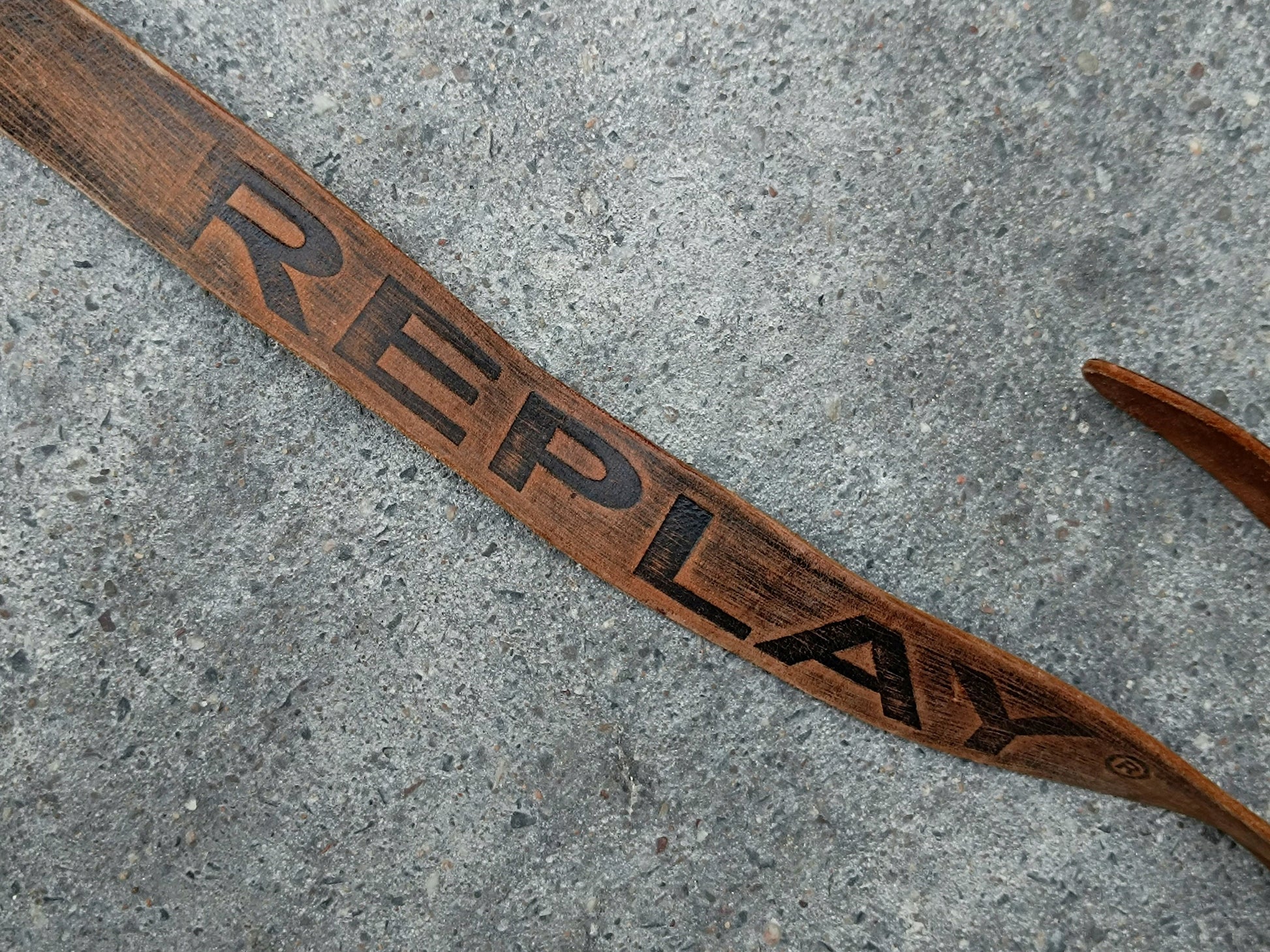 90s Replay Belt| Vintage Brown Leather Belt| Unisex Tough Luxe Leather Belt| Americana Boho Cowgirl