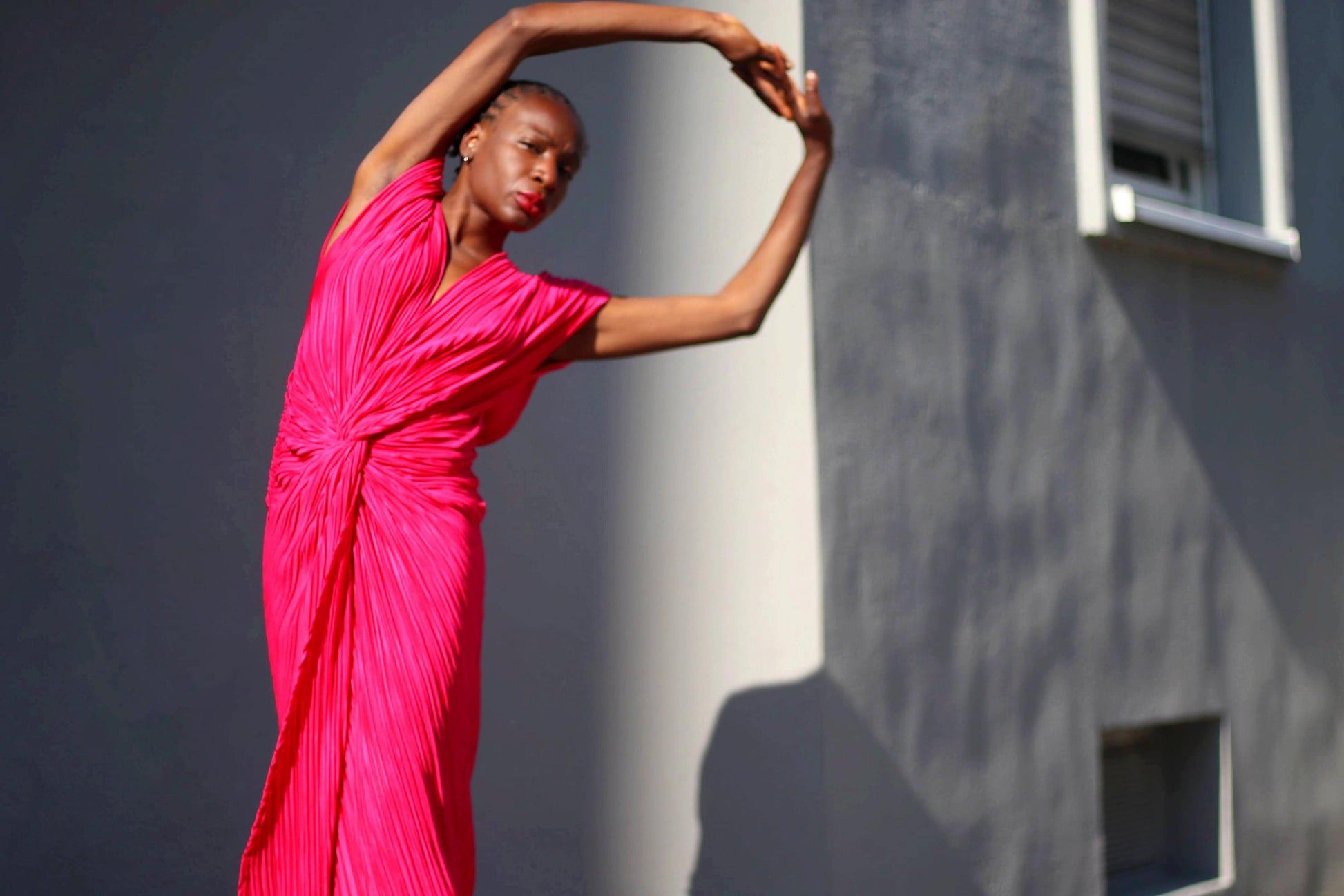 90s Pink Pleated Dress| Women's Vintage Glamorous Midi Dress| Sexy Fem Fashion and Fables 90s Pink Pleated Dress| Women's Vintage Glamorous Midi Dress| Sexy Fem Fashion and Fables