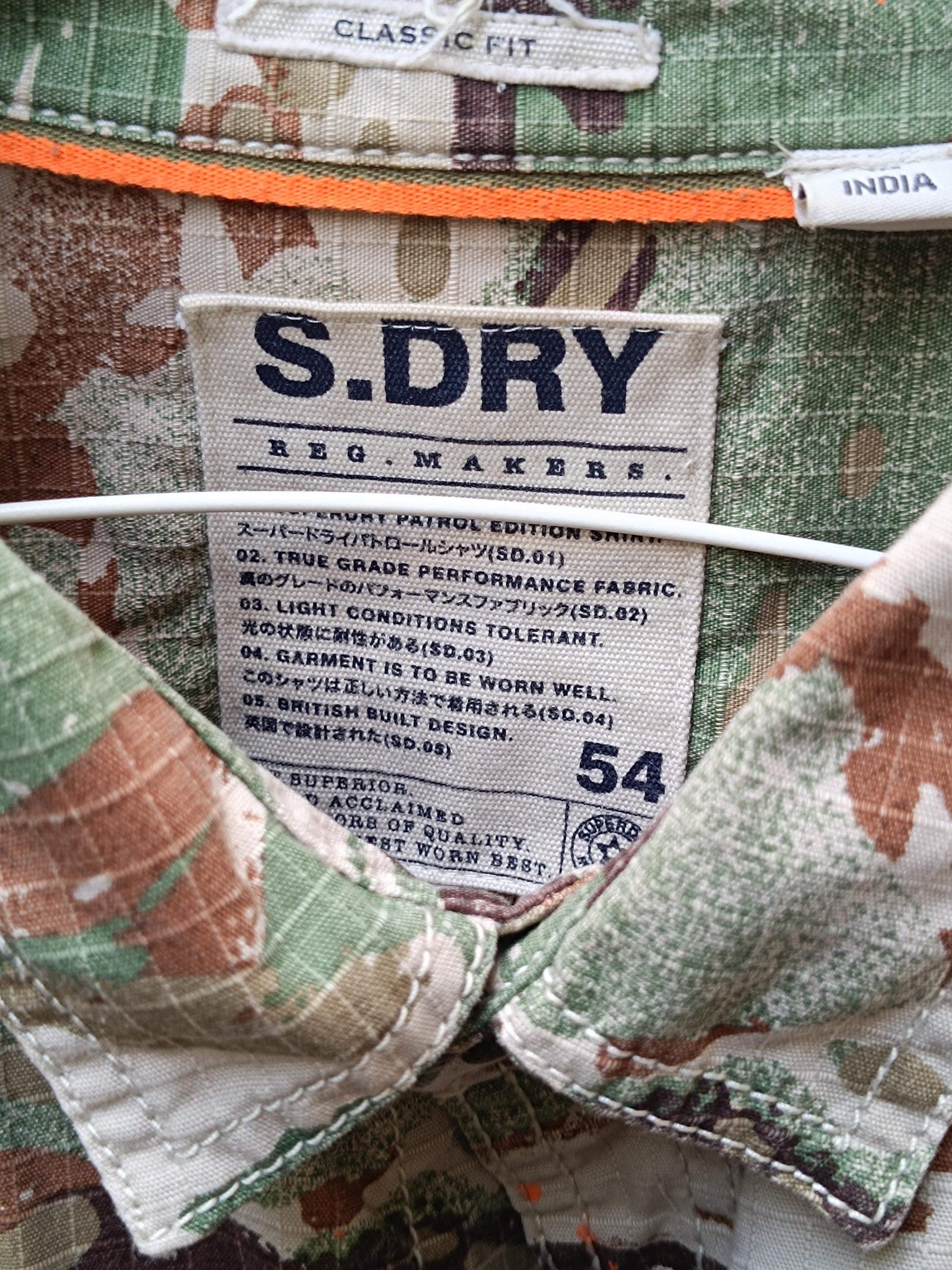 Y2k Superdry Shirt| Vintage Camouflage Print Buttoned down Shirt| Army-Inspired Light Green Mini Dress