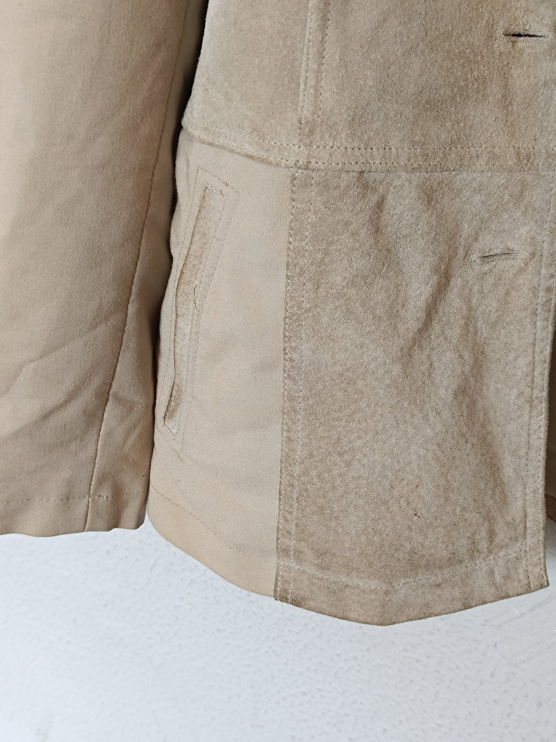 Vintage Suede Jacket| 80s Brown Blazer | Women's Minimalist Suede Jacket