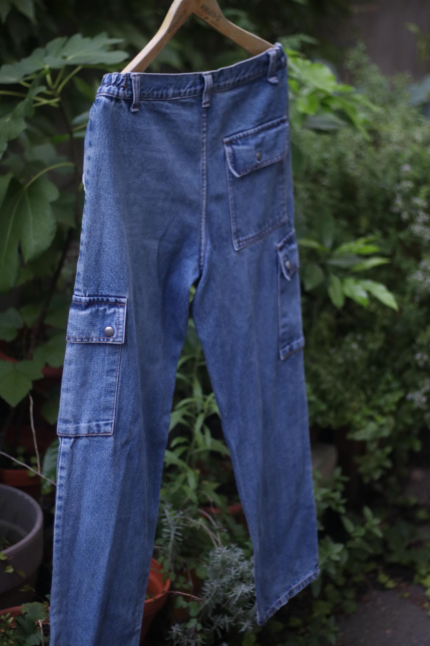 y2k Plus Size Blue Denim| Vintage Cargo-like Distressed Ripped Jeans| Women's Streetwear