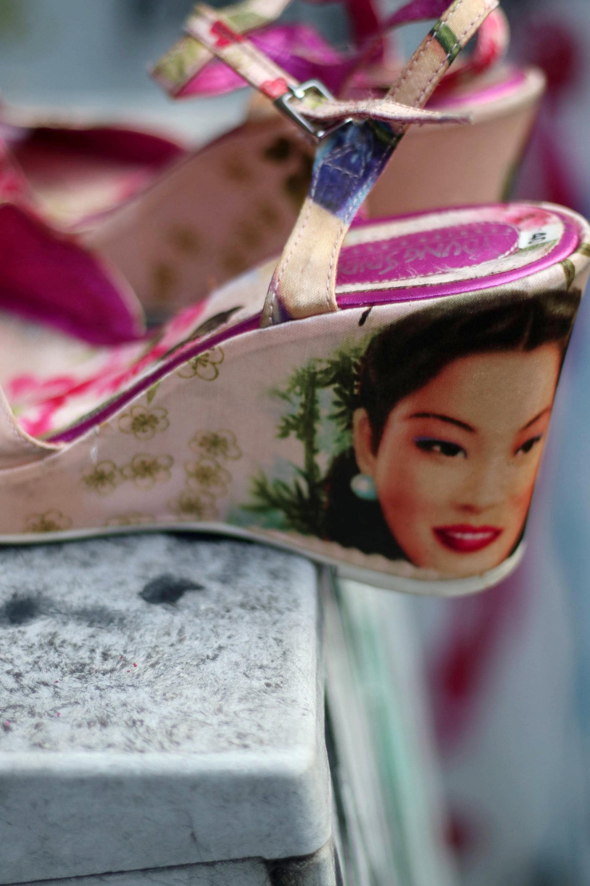 y2k Floral Wedges| Young Spirit Kitschy Pink Summer Sandals| Women's Vintage High heels